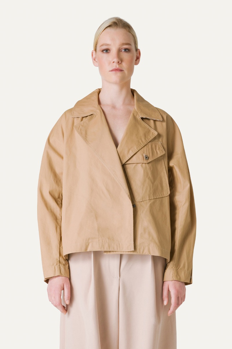 Her lip to - Herlipto Gaba Ruffled cottonTrenchCoatの通販 by