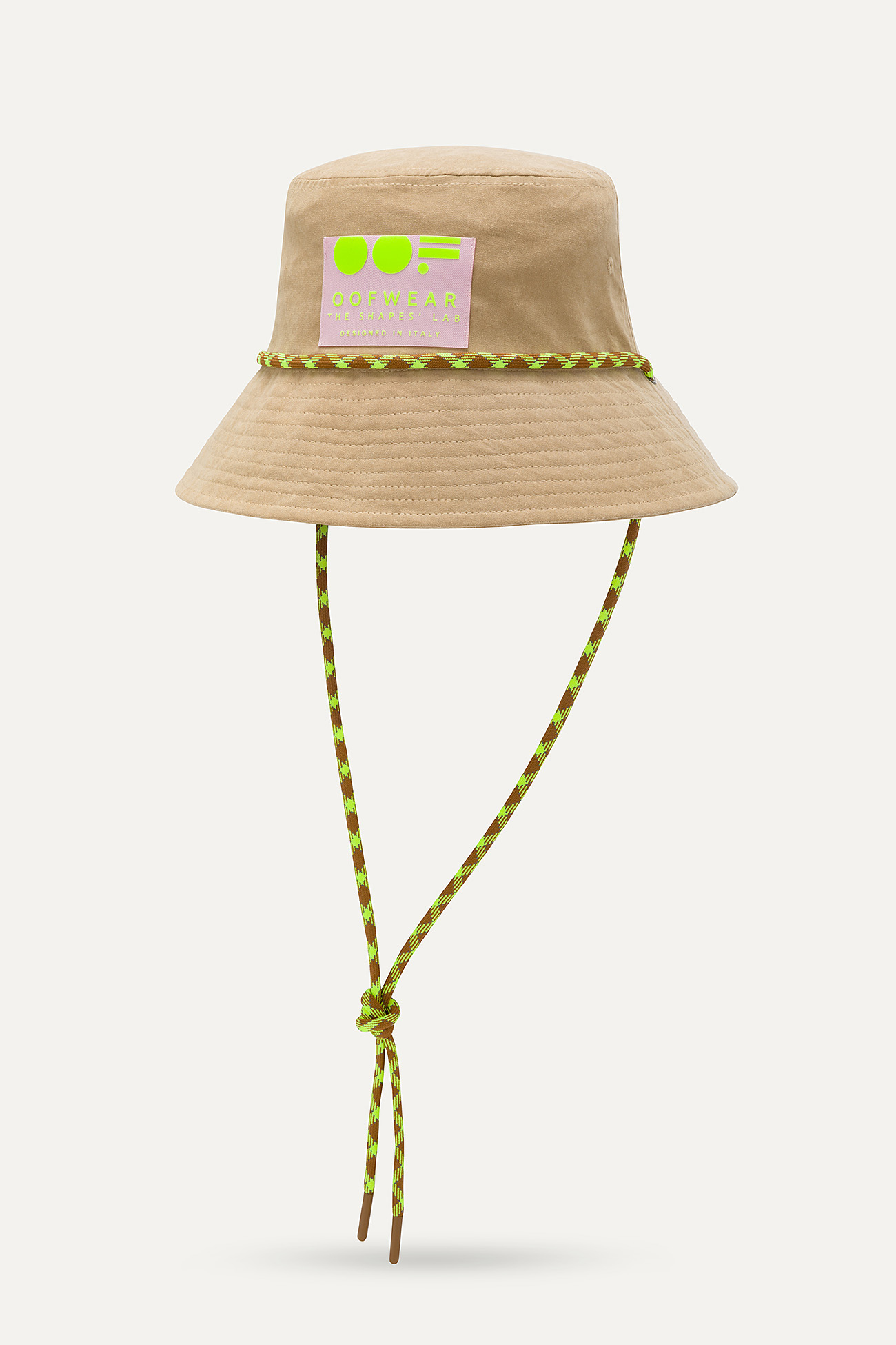 BUCKET HAT IN PEACHSKIN NYLON 2008 - CAMEL - OOF WEAR