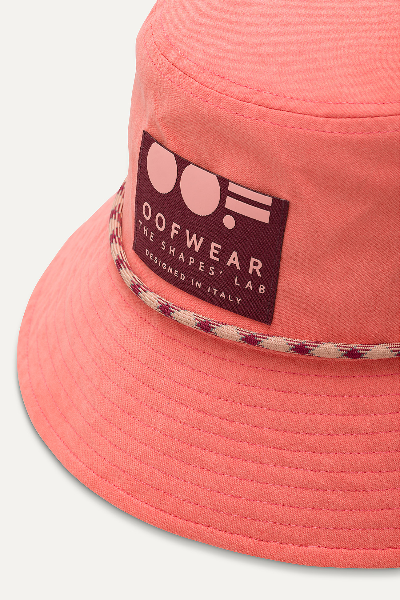 BUCKET HAT IN PEACHSKIN NYLON 2008 - CORAL - OOF WEAR