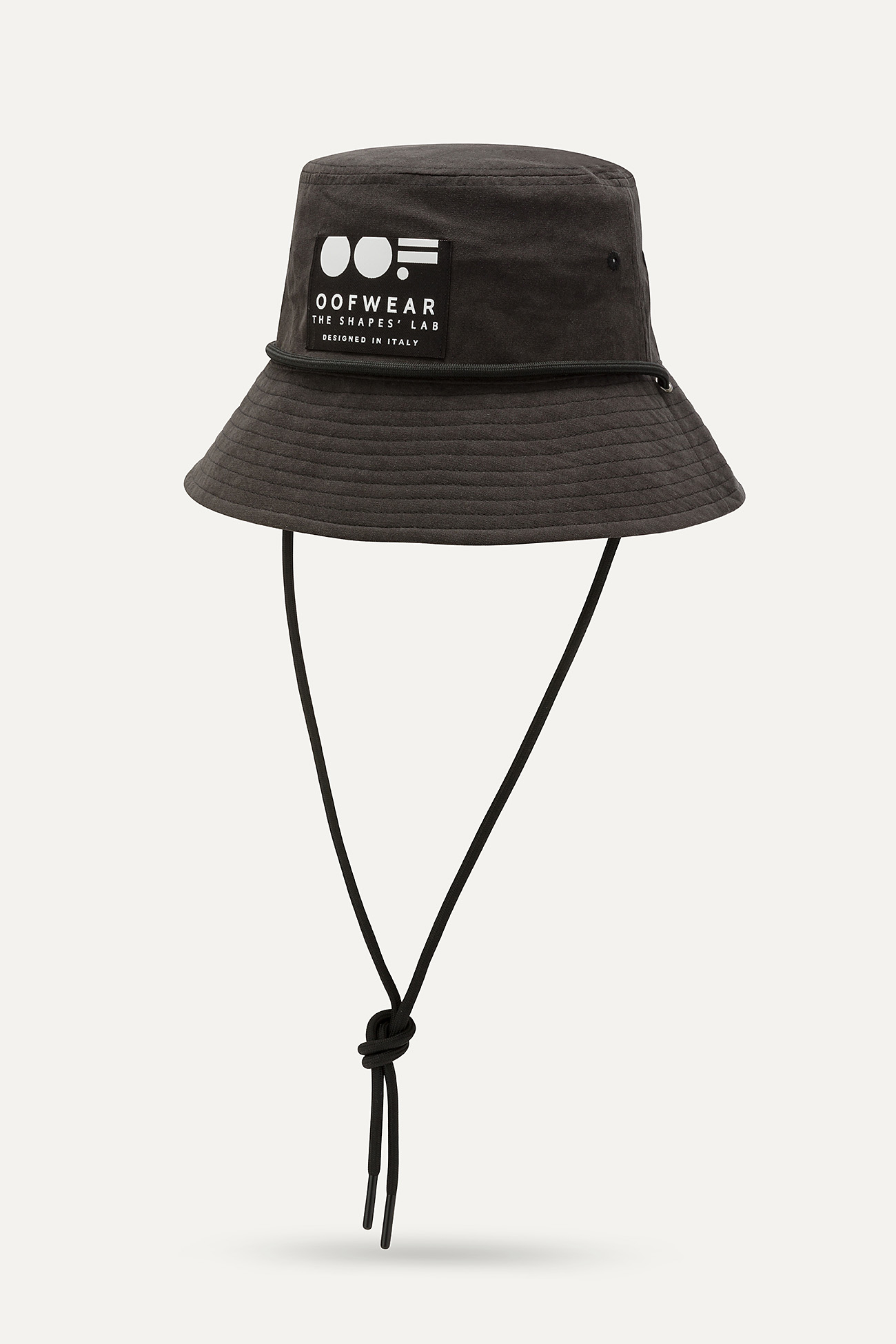 BUCKET HAT IN PEACHSKIN NYLON 2008 - BLACK - OOF WEAR