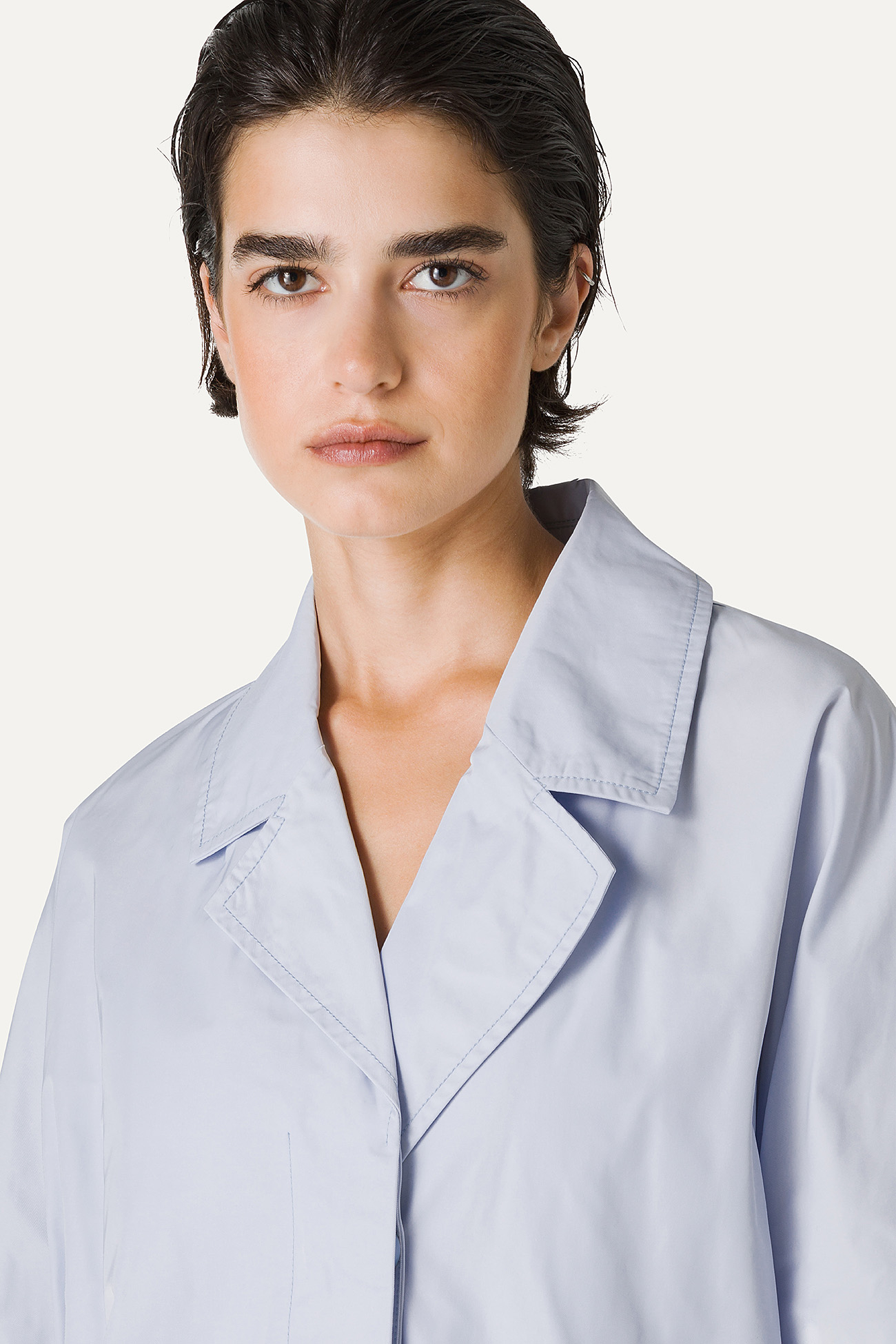 MEMORY NYLON TRENCH COAT 9138 - ICE - OOF WEAR