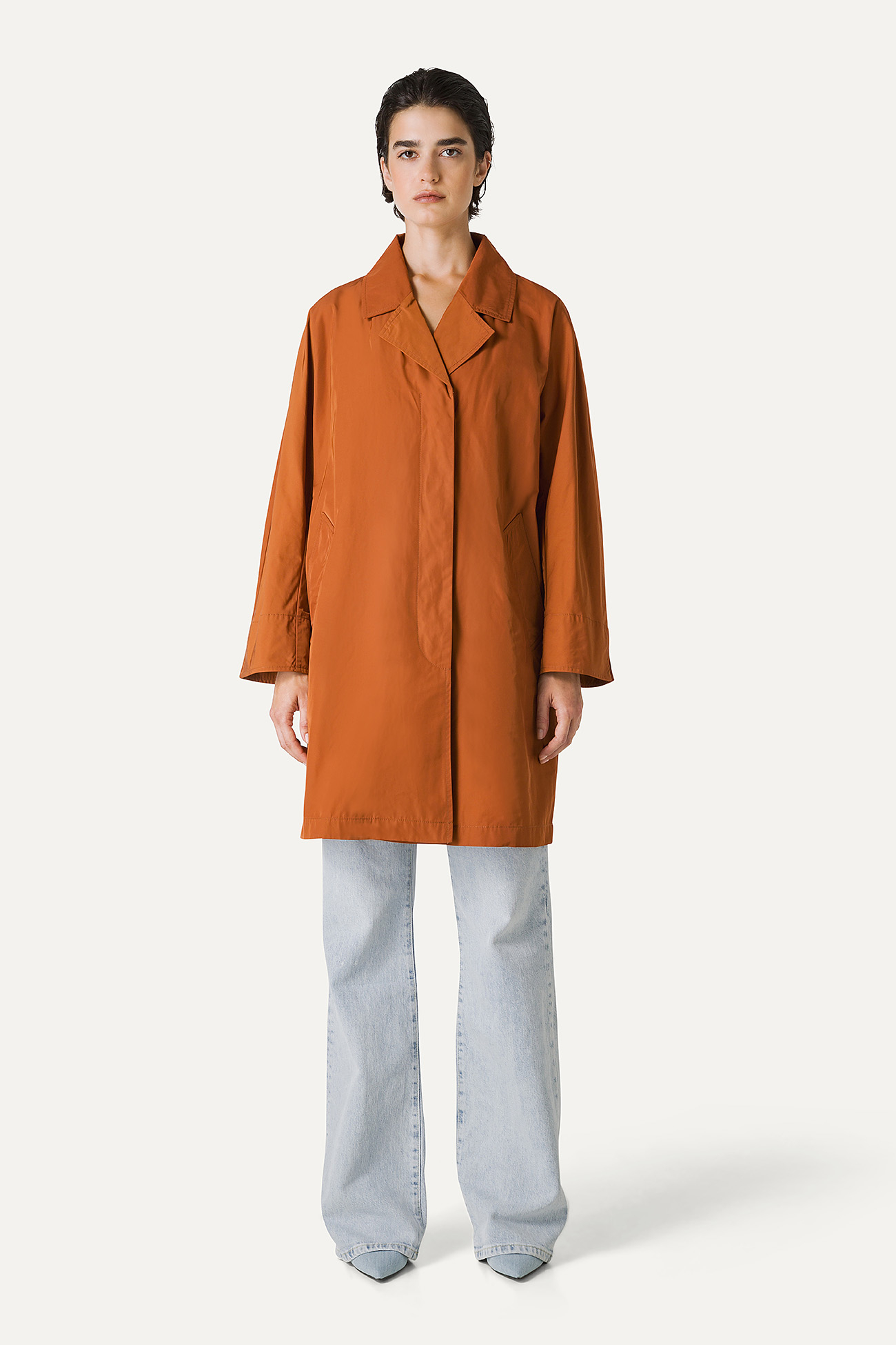 MEMORY NYLON TRENCH COAT 9138 - PAPRIKA - OOF WEAR