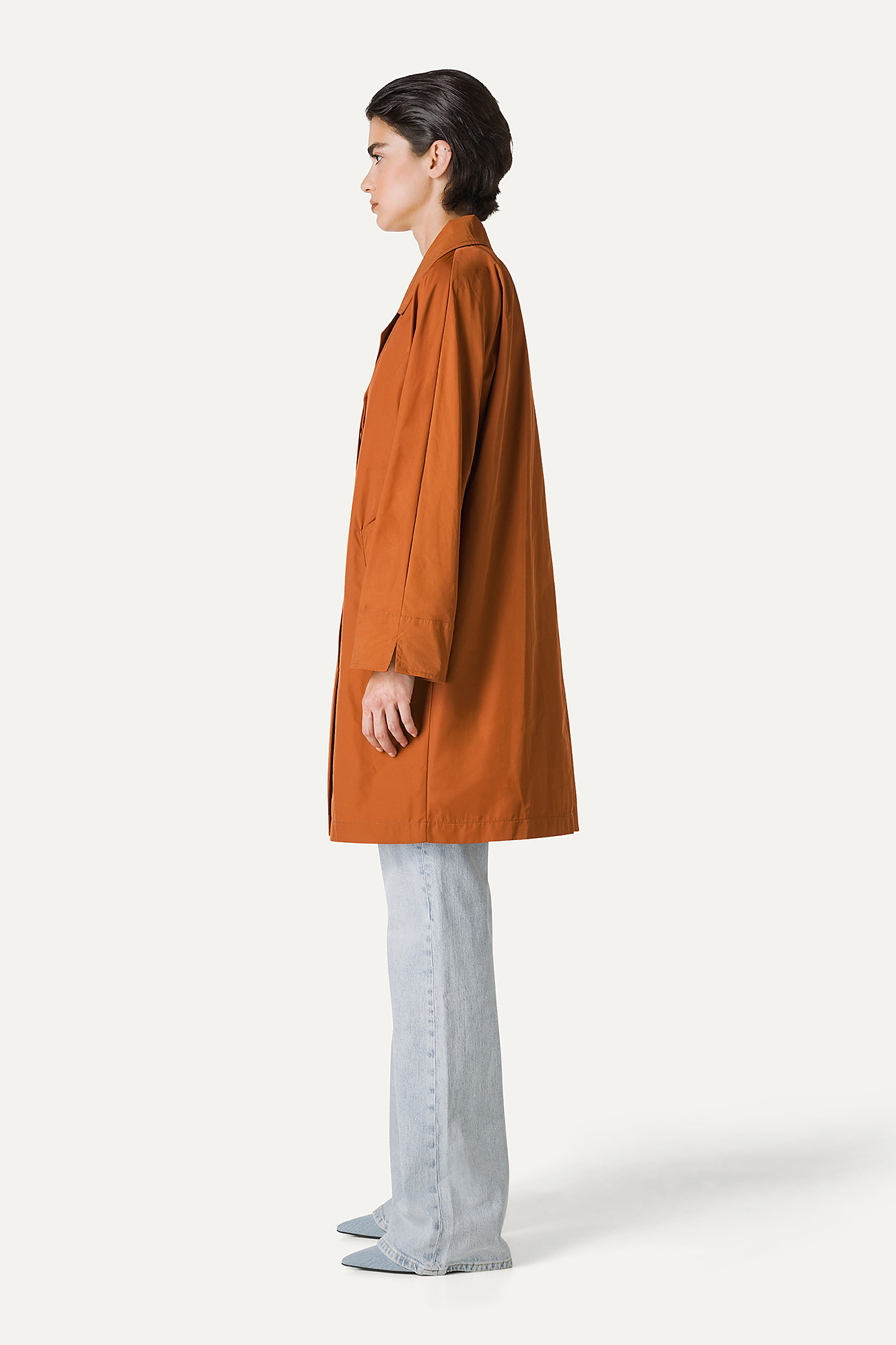MEMORY NYLON TRENCH COAT 9138 - PAPRIKA - OOF WEAR