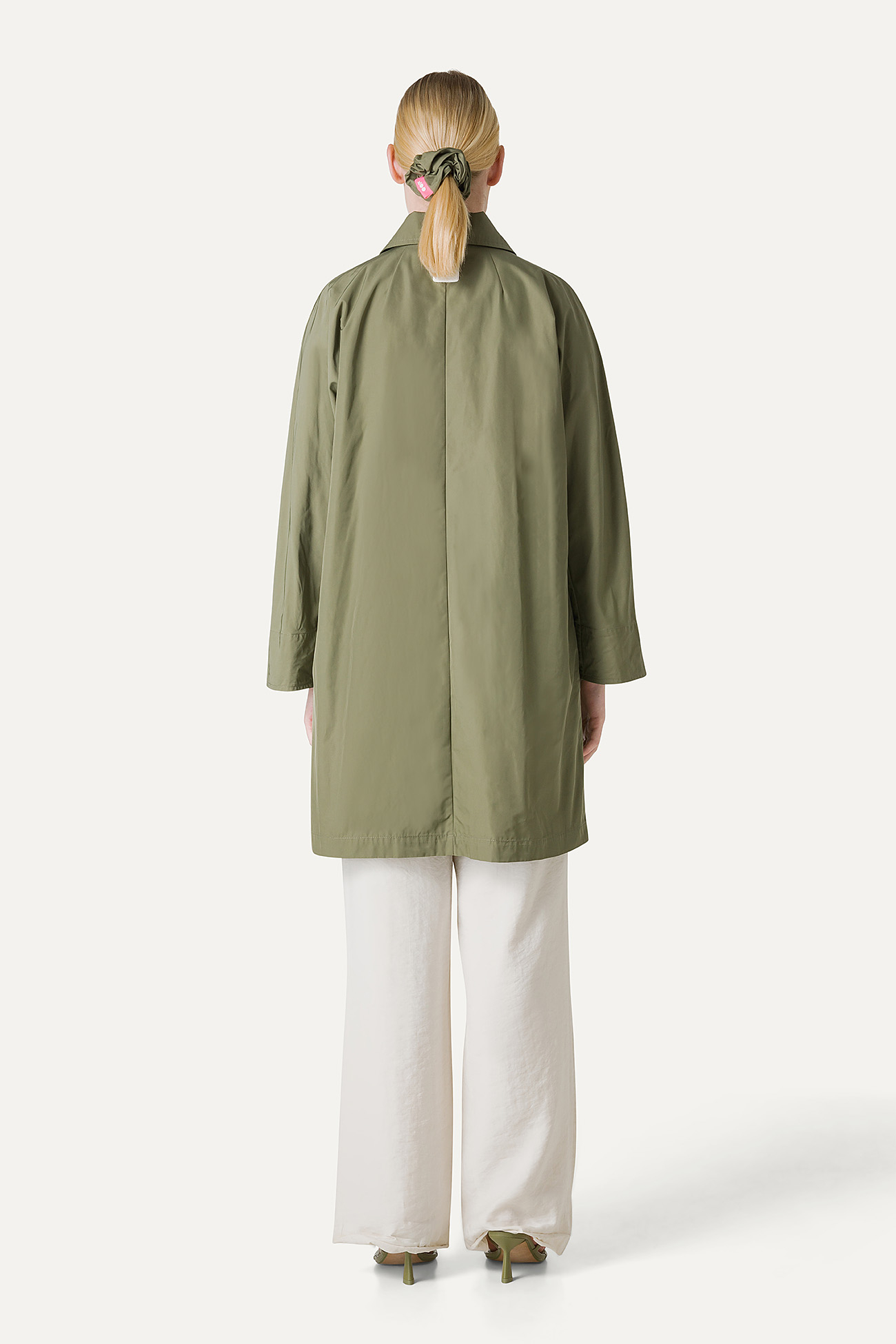 MEMORY NYLON TRENCH COAT 9138 - CAMOUFLAGE GREEN - OOF WEAR