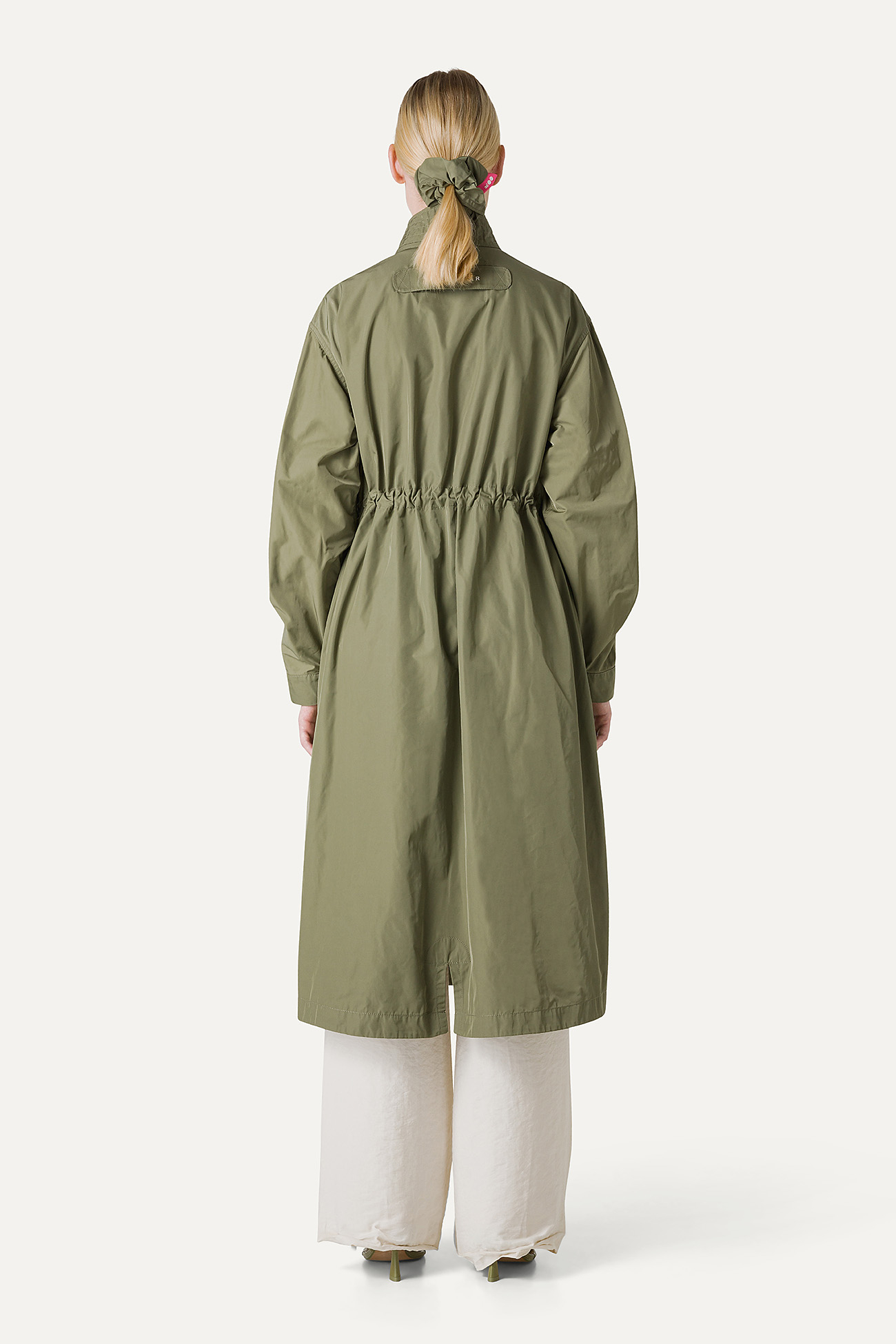 LONG OVERSIZE PARKA IN MEMORY NYLON 9211 - CAMOUFLAGE GREEN - OOF WEAR