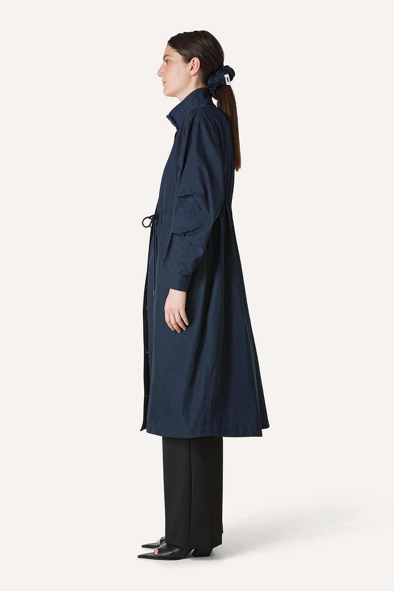 PARKA LUNGO OVER IN NYLON MEMORY 9211 - BLU NOTTE - OOF WEAR