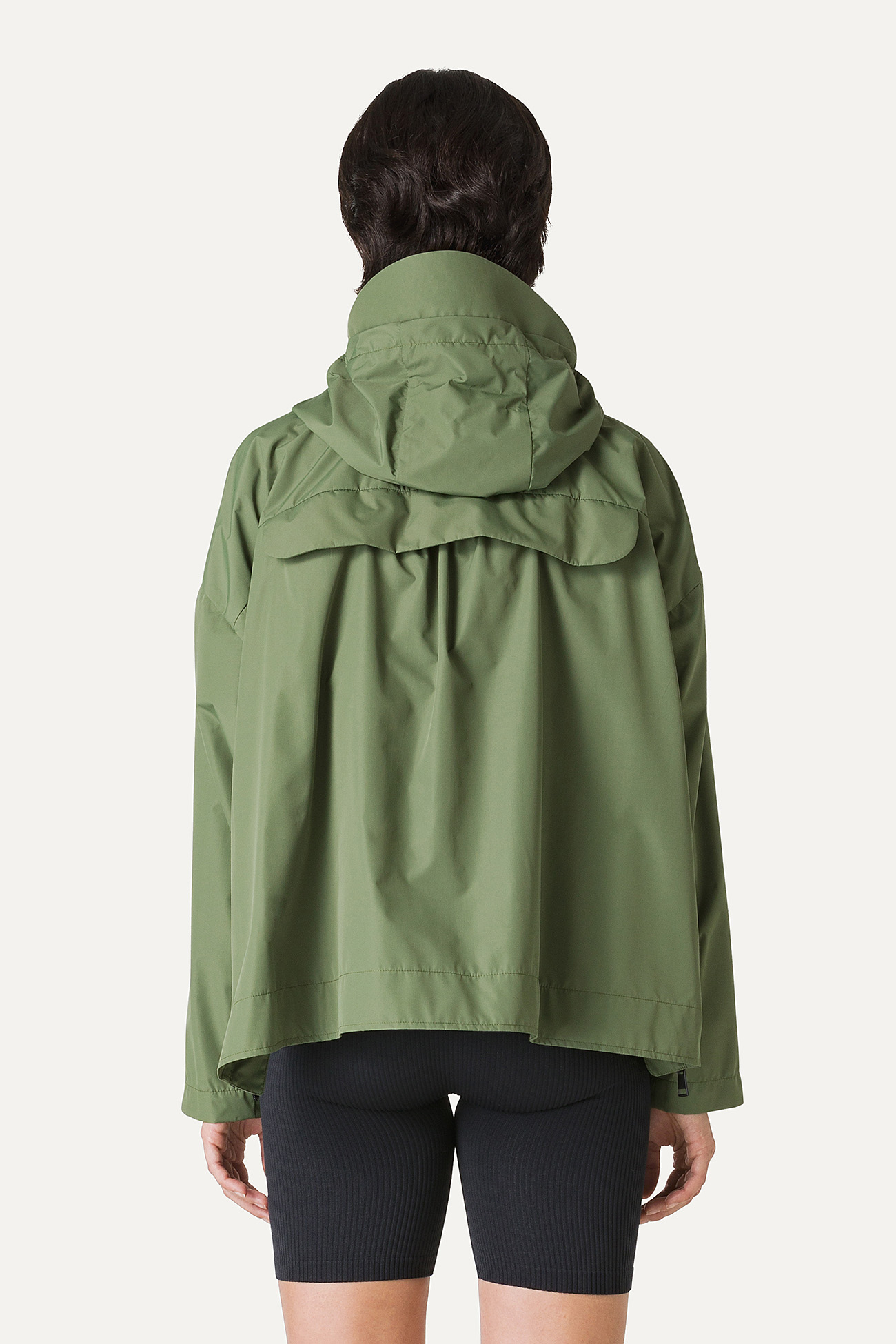 GIACCA CORTA IN NYLON CON INTERNO ARGENTO 9214 - VERDE OLIVA - OOF WEAR