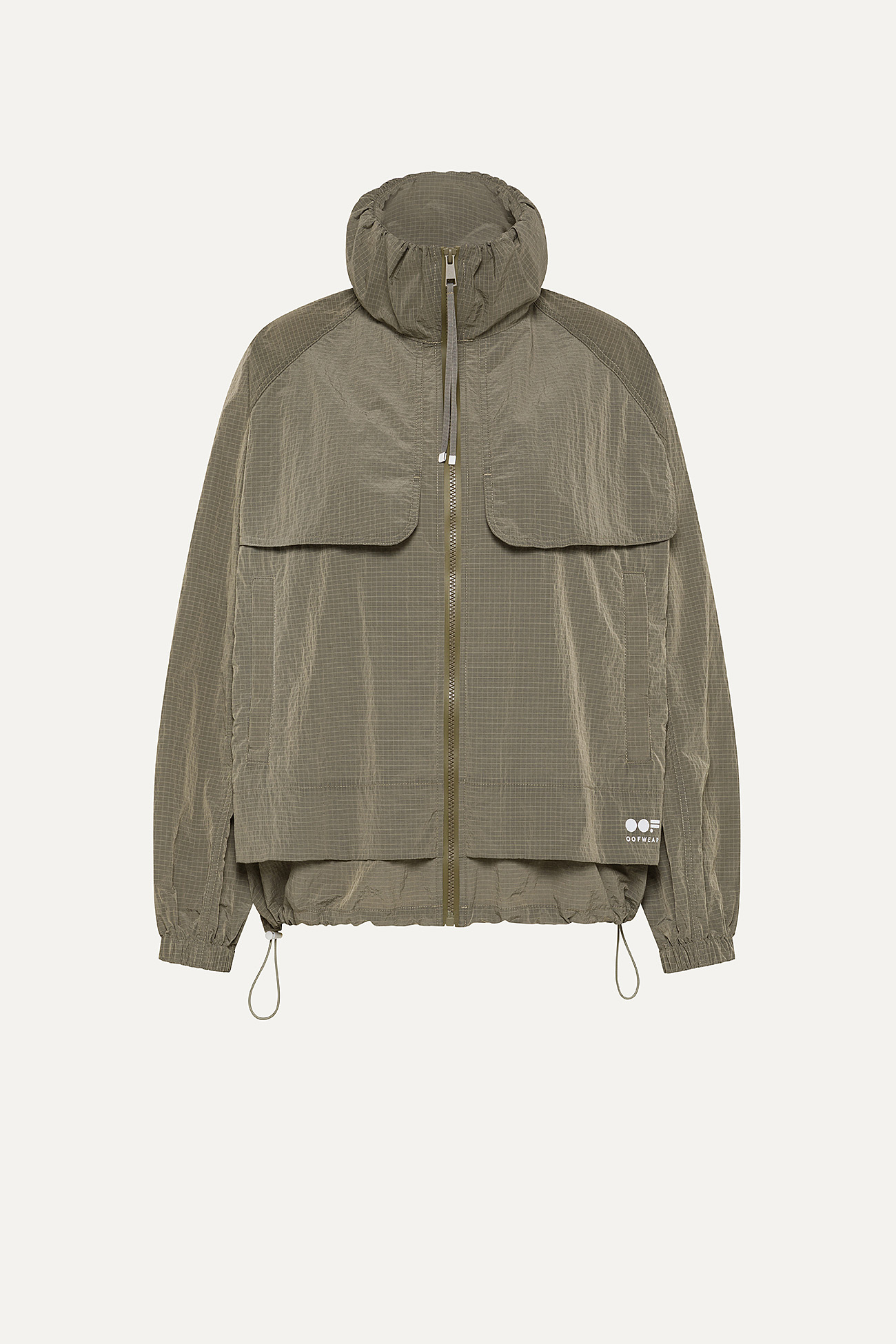 SHORT JACKET IN RIPSTOP NYLON 9217 - ARMY GREEN - OOF WEAR