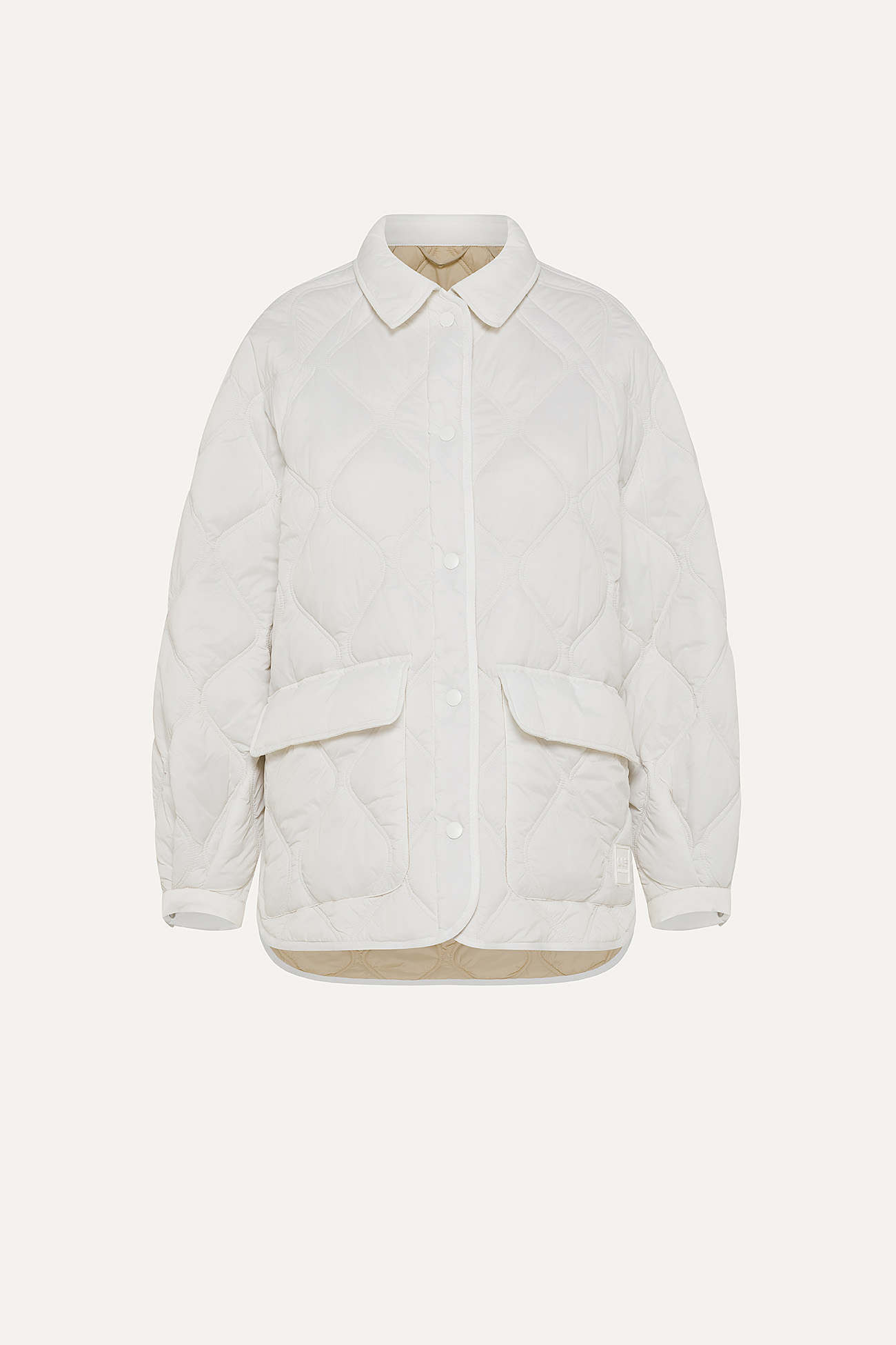 GIACCA A CAMICIA OVER IN NYLON LEGGERO TRAPUNTATO 9222 - BURRO - OOF WEAR