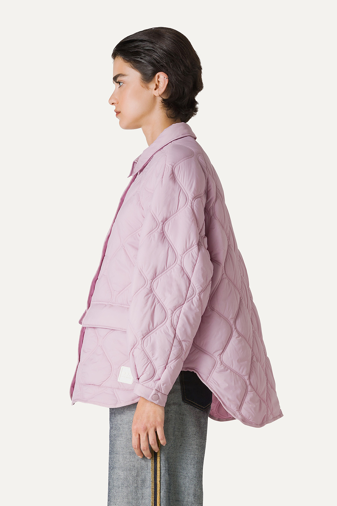 OVERSIZE JACKET IN QUILTED LIGHT NYLON 9222 - PINK - OOF WEAR
