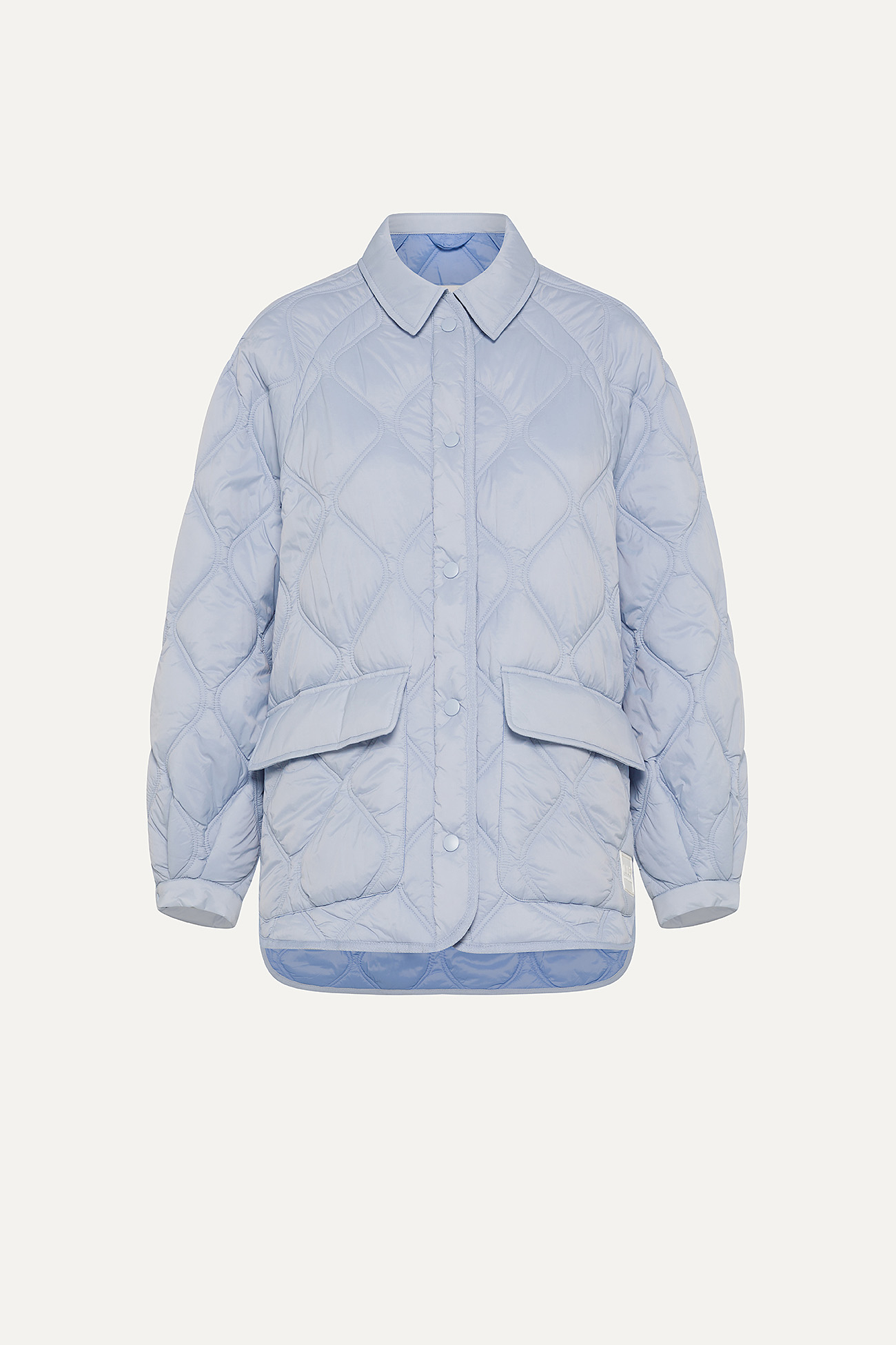 OVERSIZE JACKET IN QUILTED LIGHT NYLON 9222 - SKY BLUE - OOF WEAR