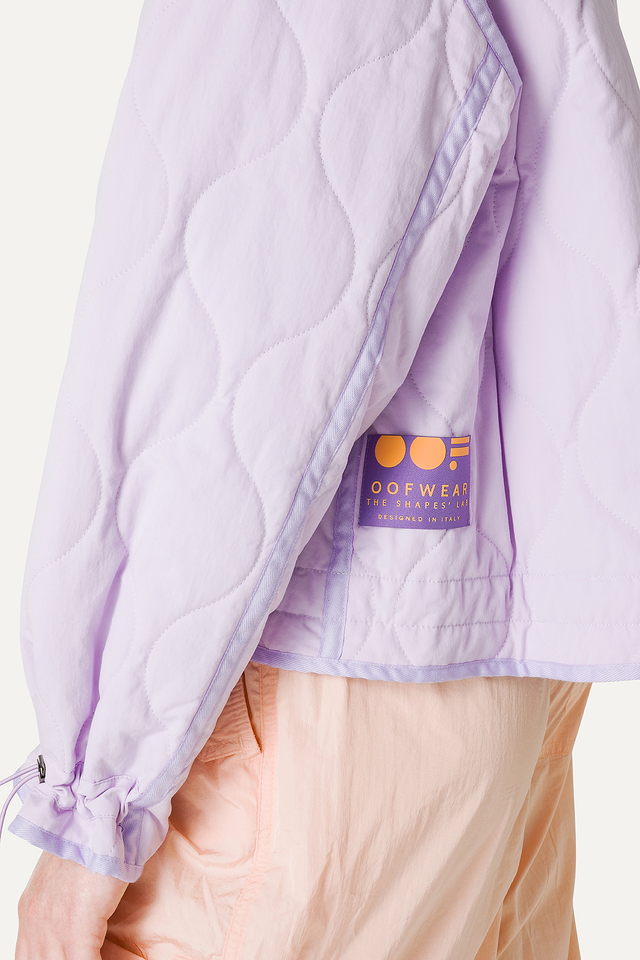 FLARED SHORT JACKET IN QUILTED COTTON 9224 - LILAC - OOF WEAR