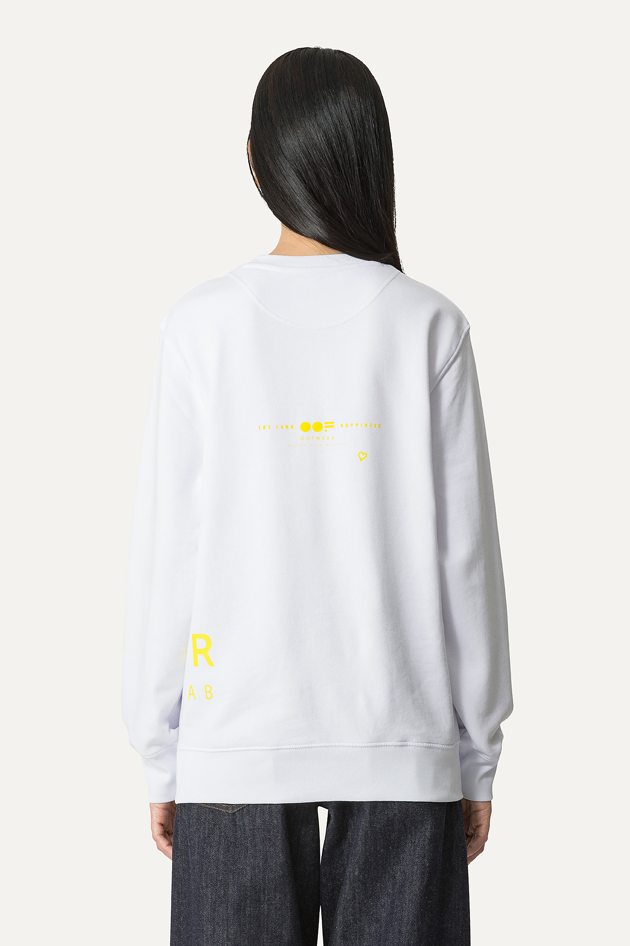 COTTON SWEATSHIRT WITH LOGO 4065 - WHITE - OOF WEAR
