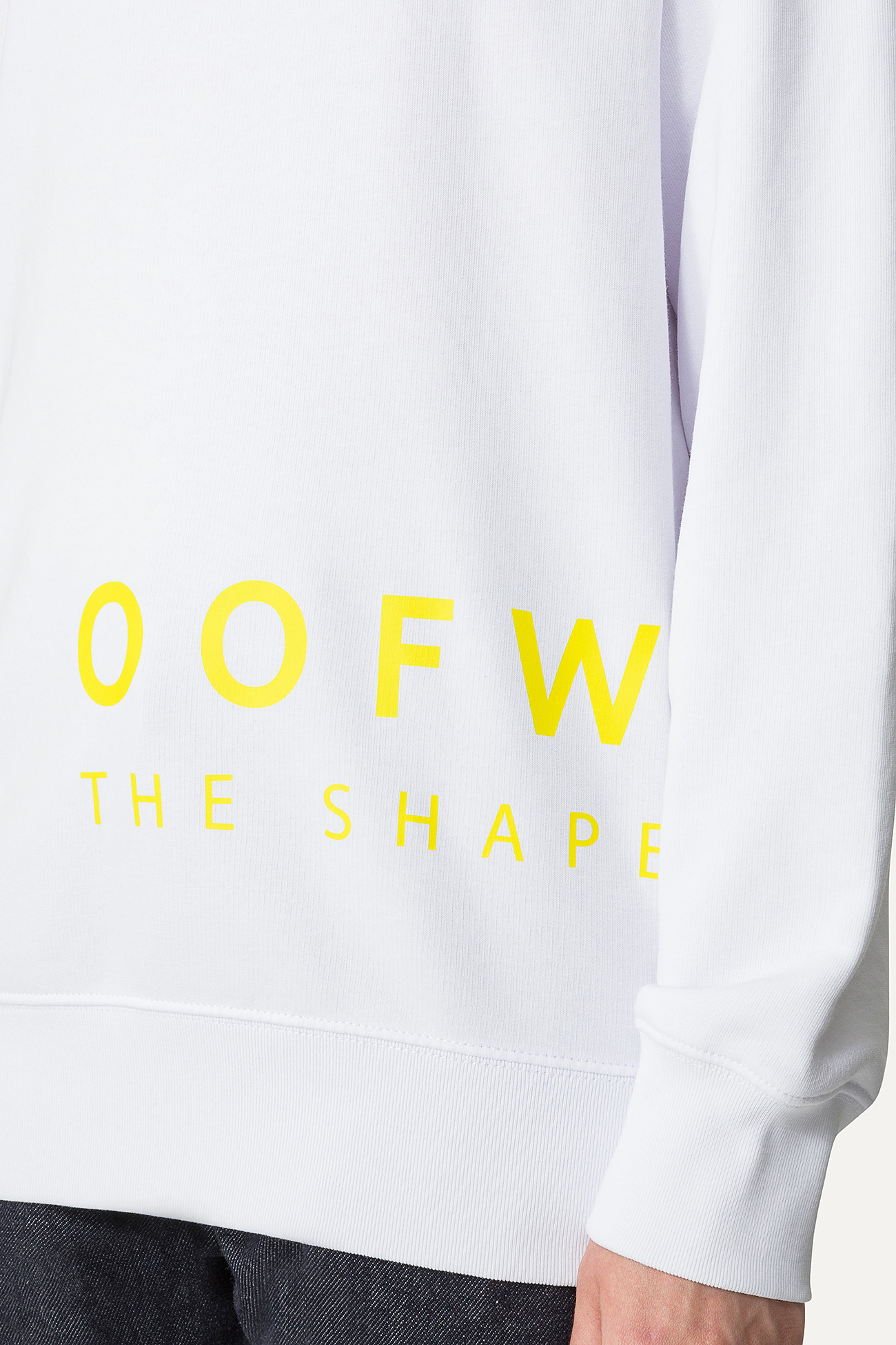 COTTON SWEATSHIRT WITH LOGO 4065 - WHITE - OOF WEAR