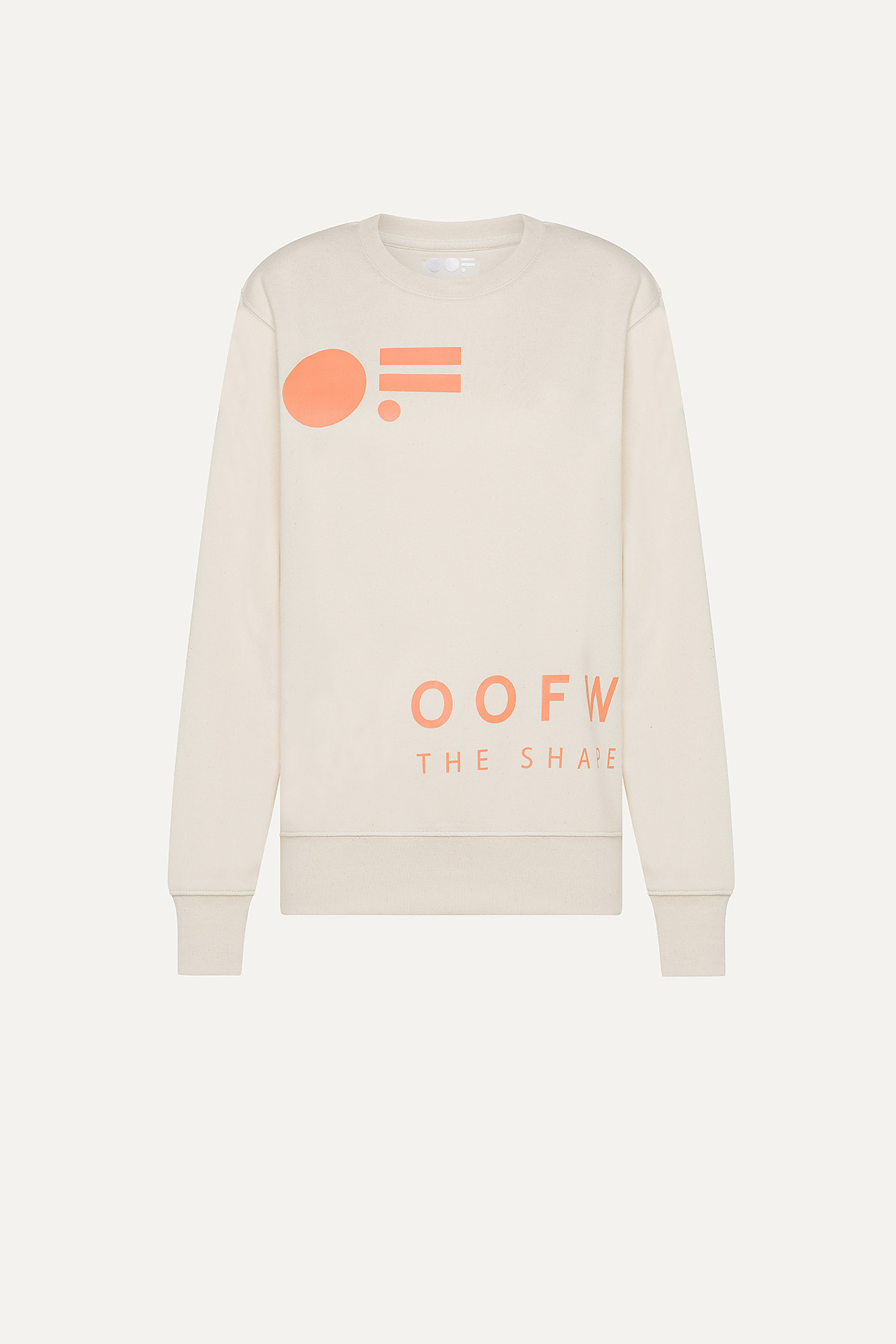 COTTON SWEATSHIRT WITH LOGO 4065 - ECRU - OOF WEAR