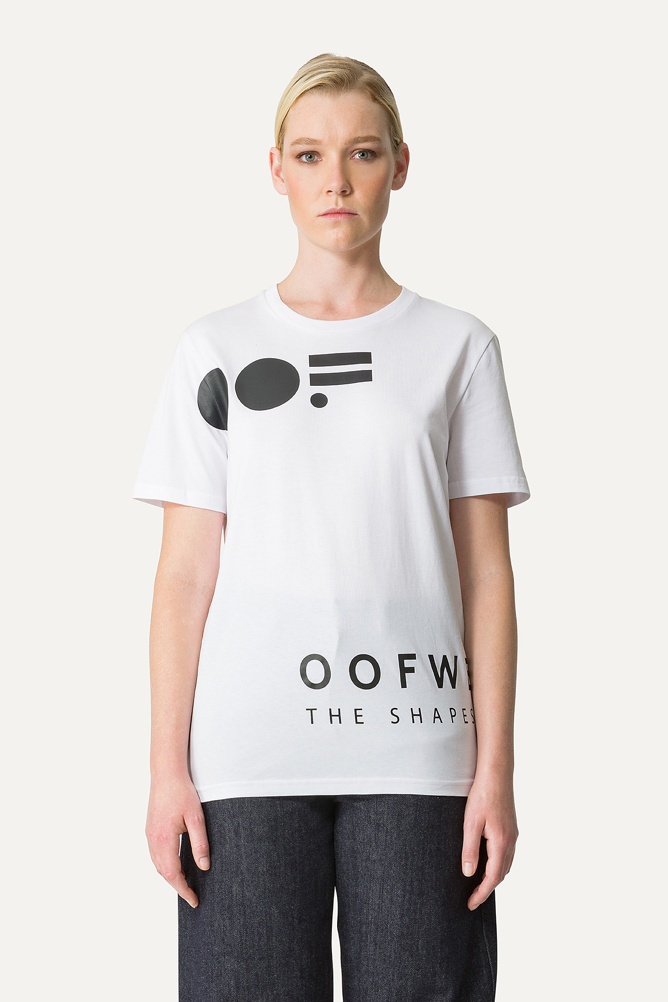 COTTON T-SHIRT WITH LOGO - WHITE - OOF WEAR