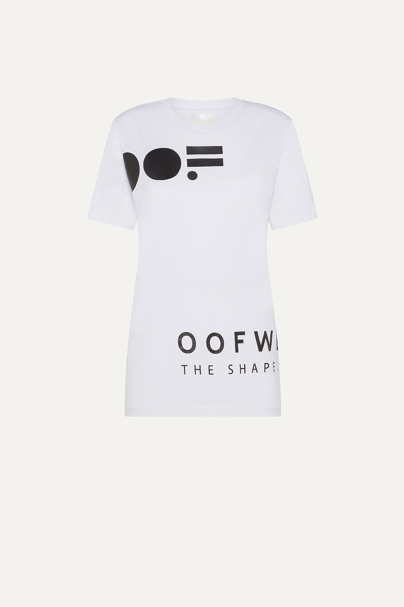COTTON T-SHIRT WITH LOGO - WHITE - OOF WEAR