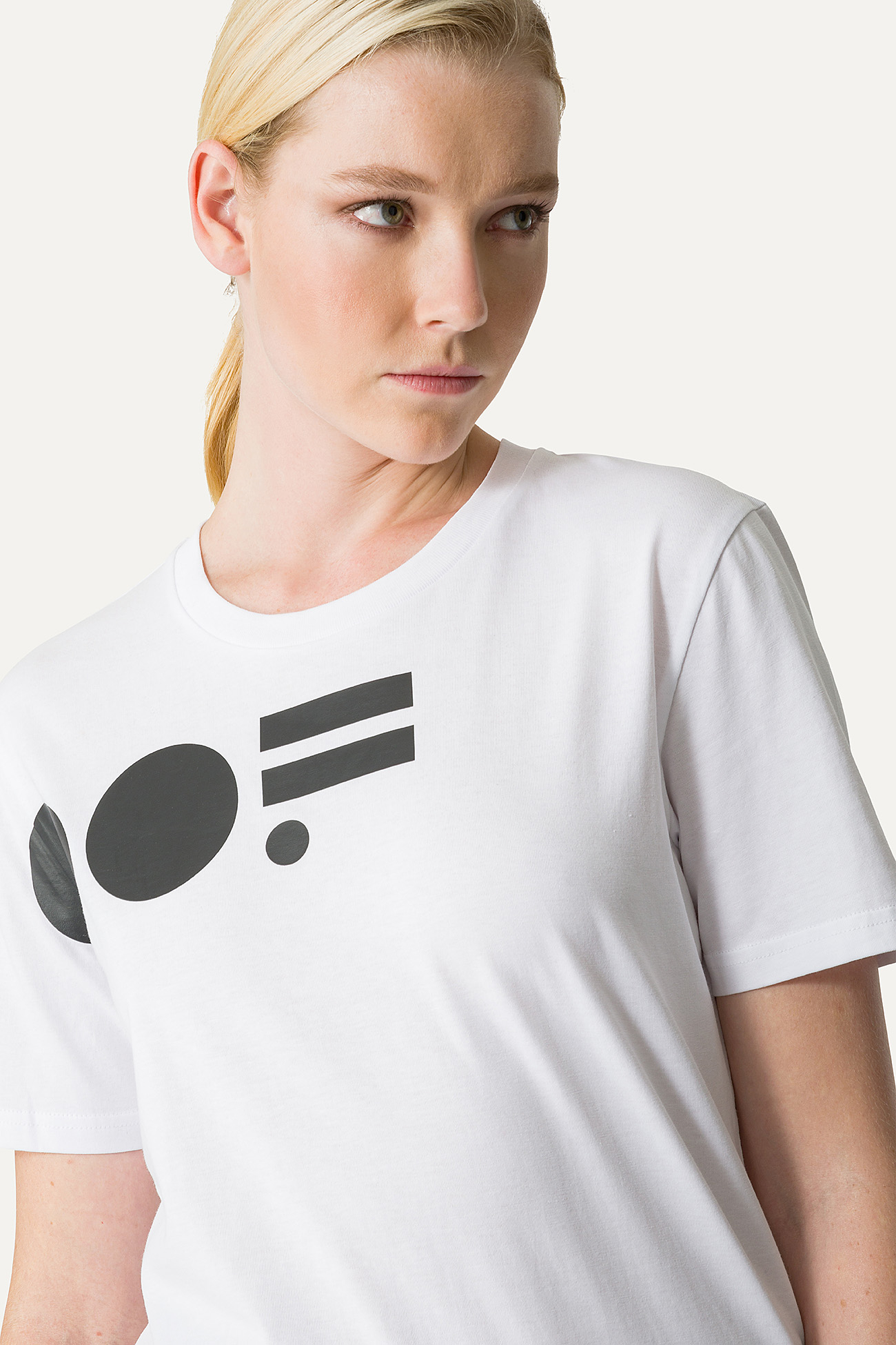 COTTON T-SHIRT WITH LOGO - WHITE - OOF WEAR
