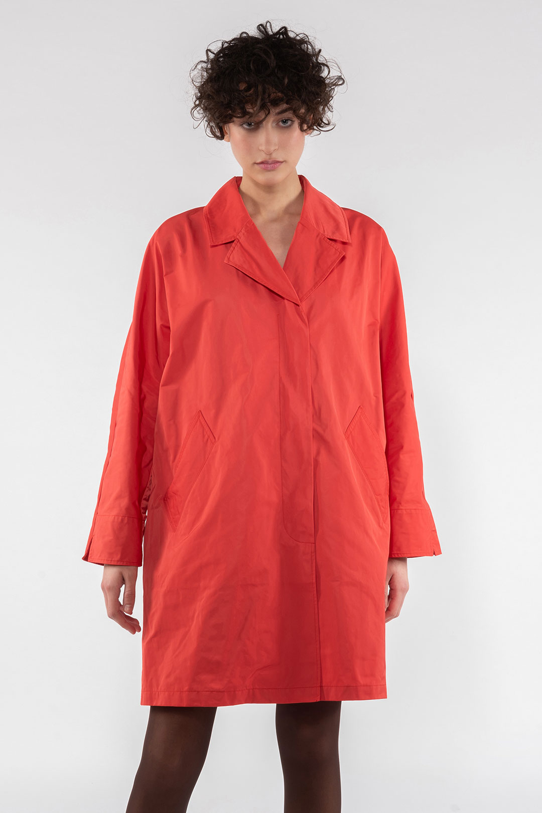 MEMORY NYLON TRENCH COAT 9138 - FLAME - OOF WEAR