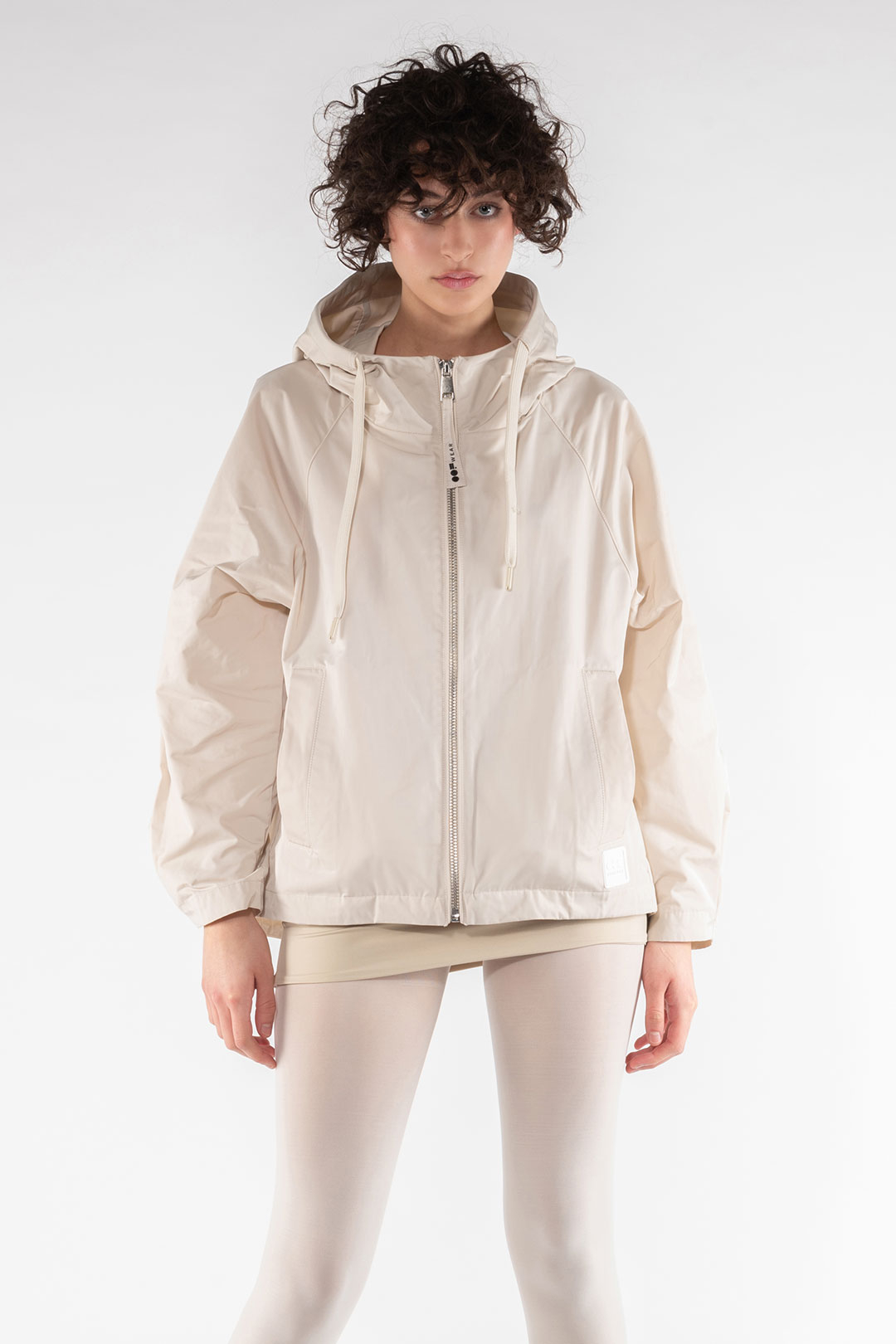 GIACCA CORTA 9139 IN NYLON MEMORY - PANNA - OOF WEAR