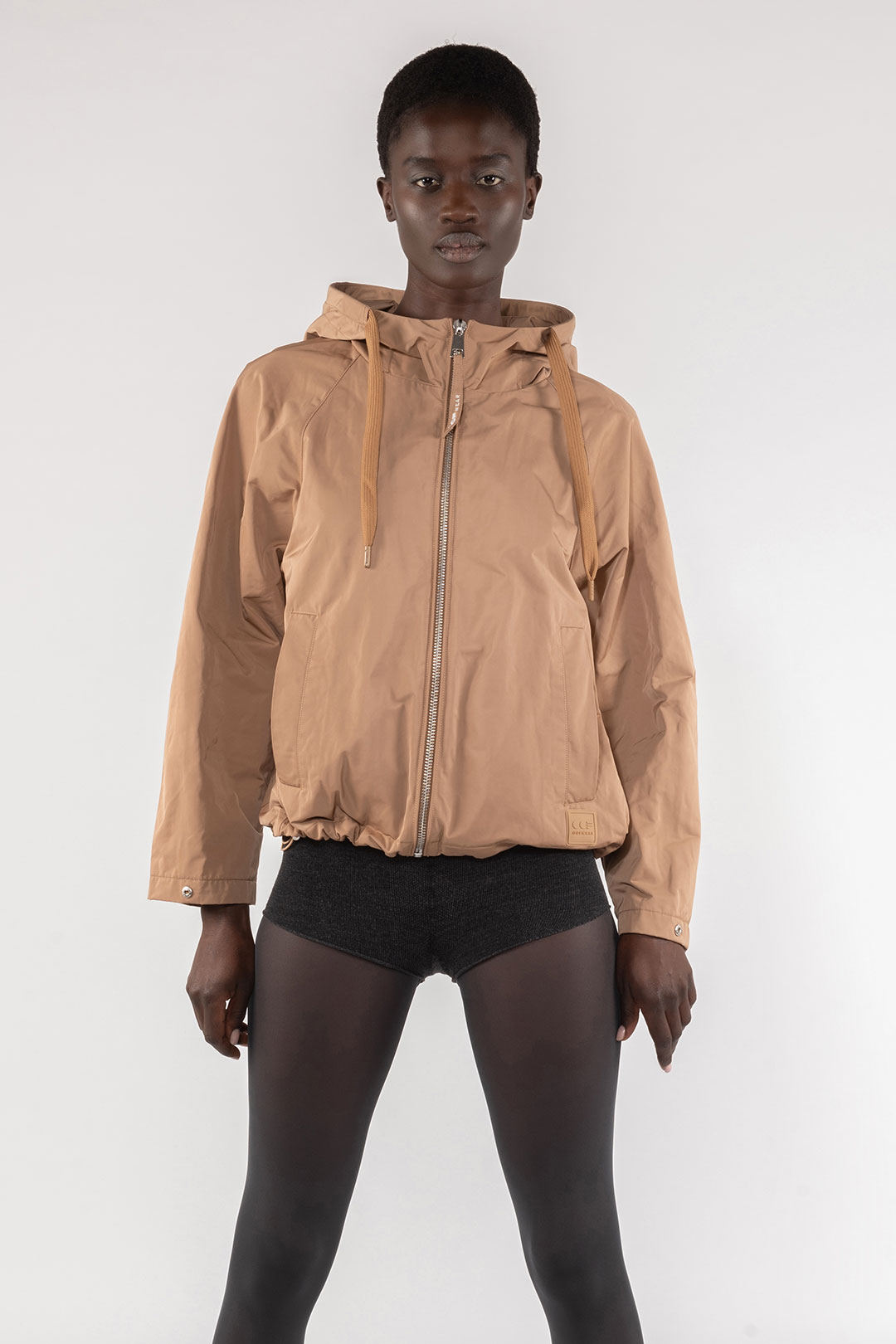 MEMORY NYLON SHORT JACKET 9139 - CAMEL - OOF WEAR