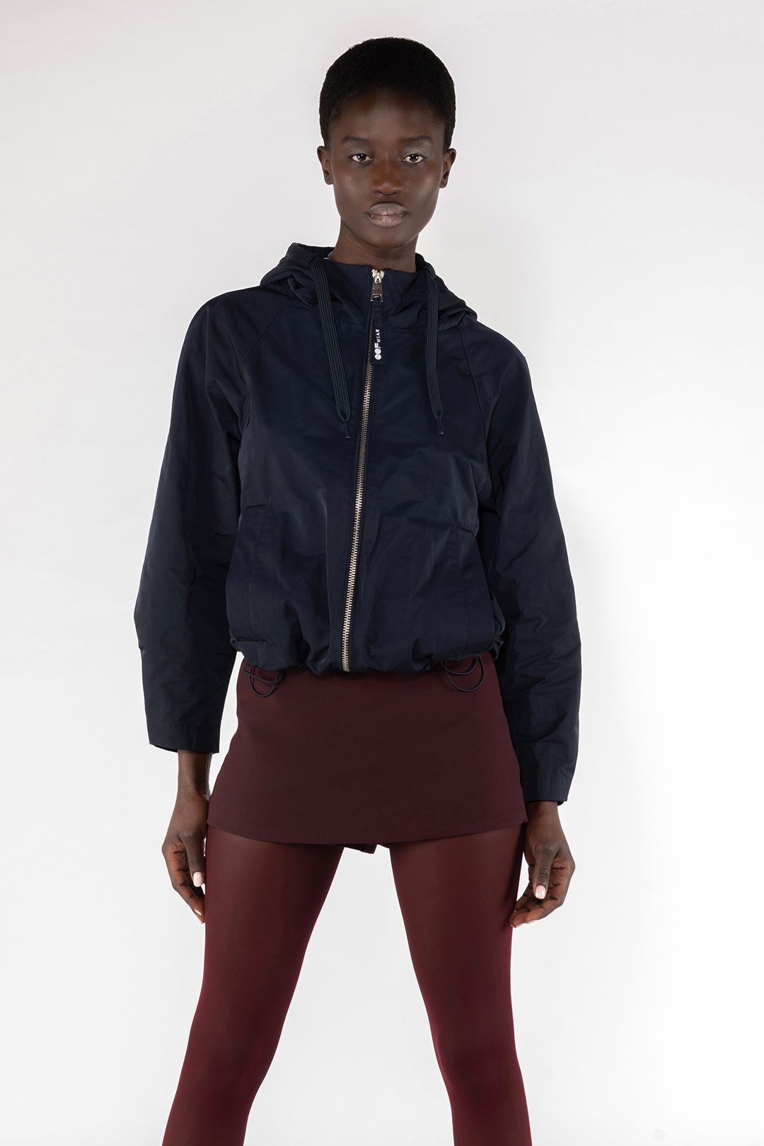 MEMORY NYLON SHORT JACKET 9139 - DARK BLUE - OOF WEAR