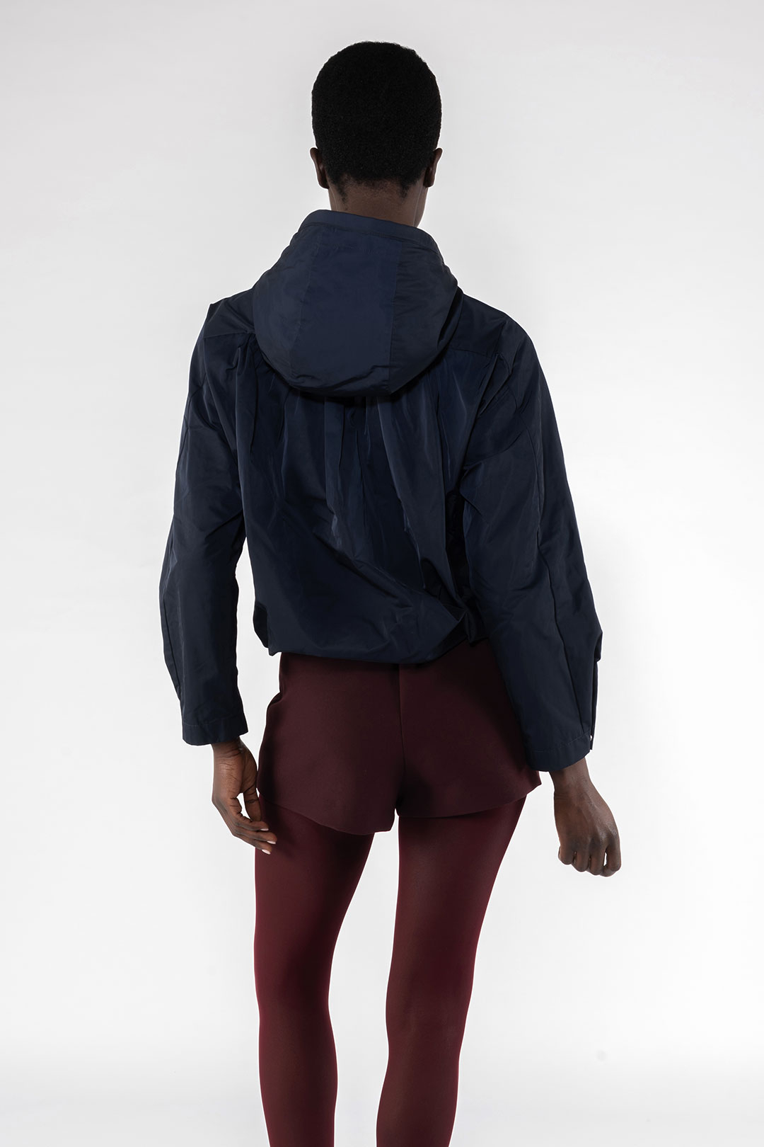 MEMORY NYLON SHORT JACKET 9139 - DARK BLUE - OOF WEAR