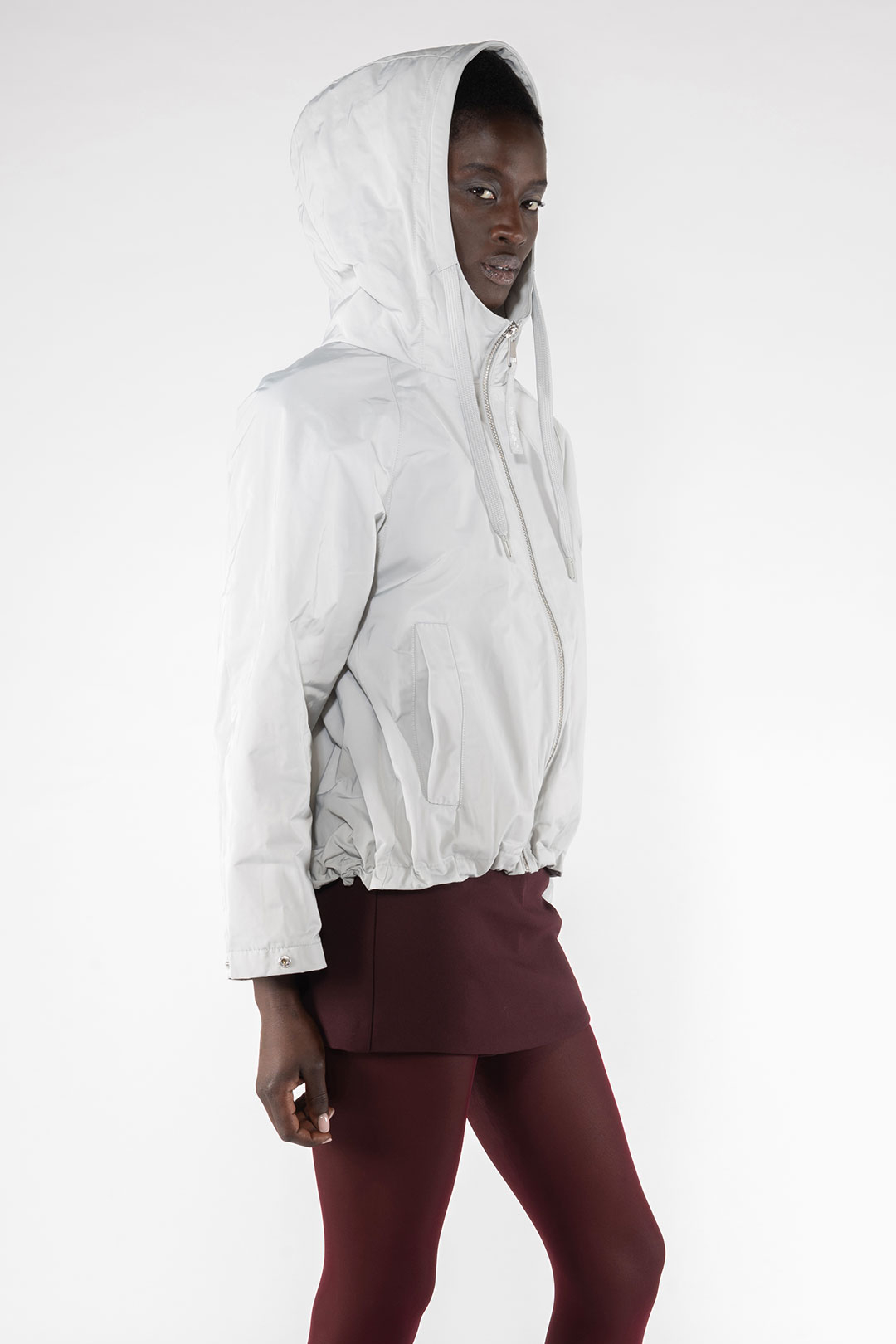 GIACCA CORTA 9139 IN NYLON MEMORY - DIGITAL GREY - OOF WEAR