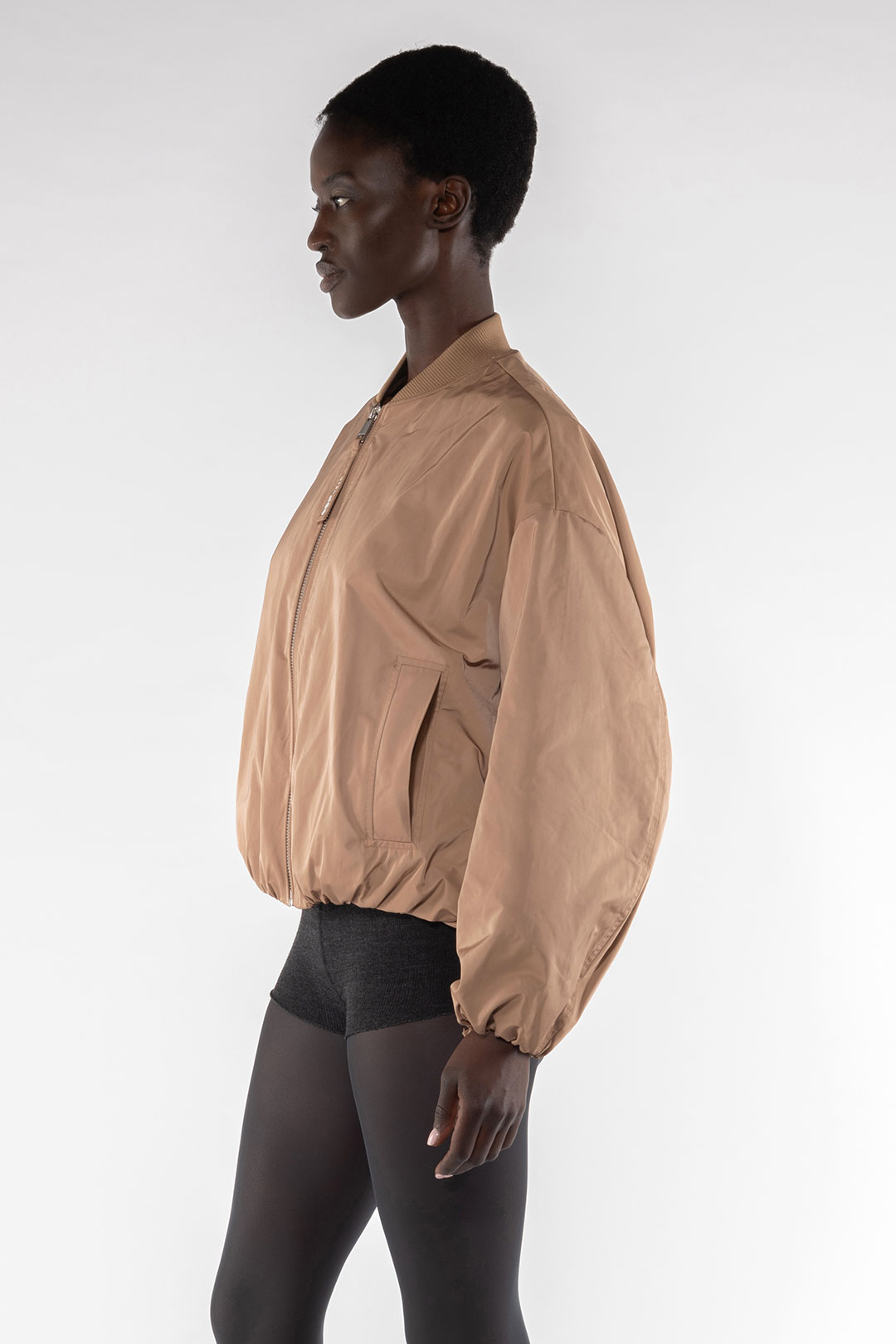 MEMORY NYLON BOMBER JACKET 9271 - CAMEL - OOF WEAR