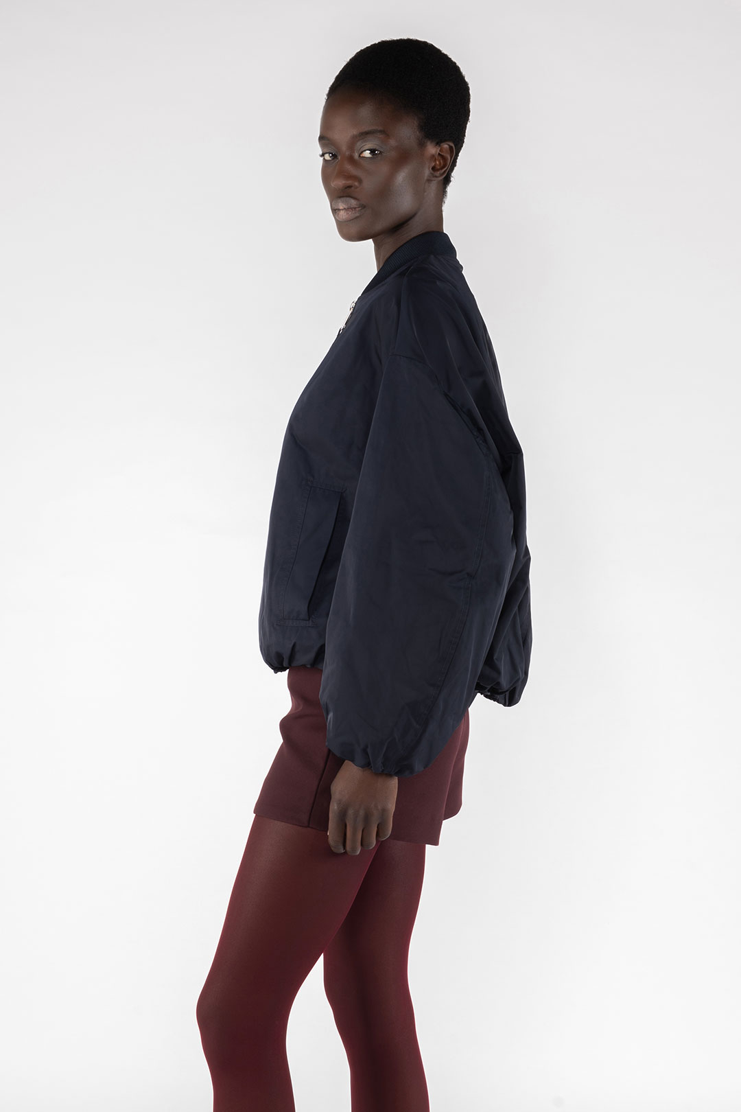 MEMORY NYLON BOMBER JACKET 9271 - DARK BLUE - OOF WEAR