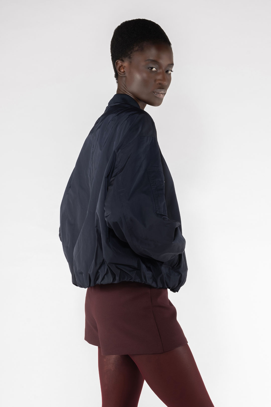 MEMORY NYLON BOMBER JACKET 9271 - DARK BLUE - OOF WEAR