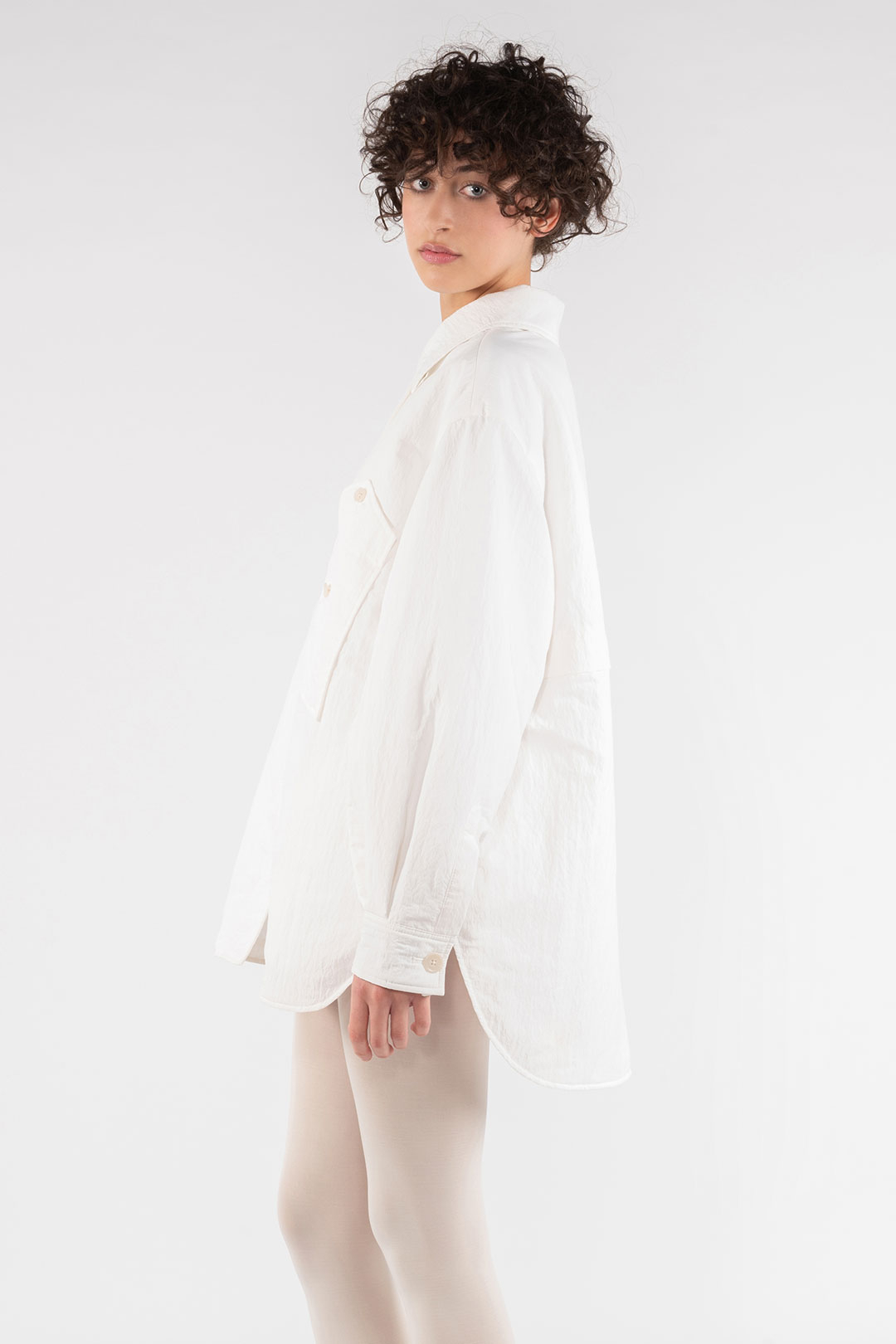 NYLON SHIRT 9274 - OPTICAL WHITE - OOF WEAR
