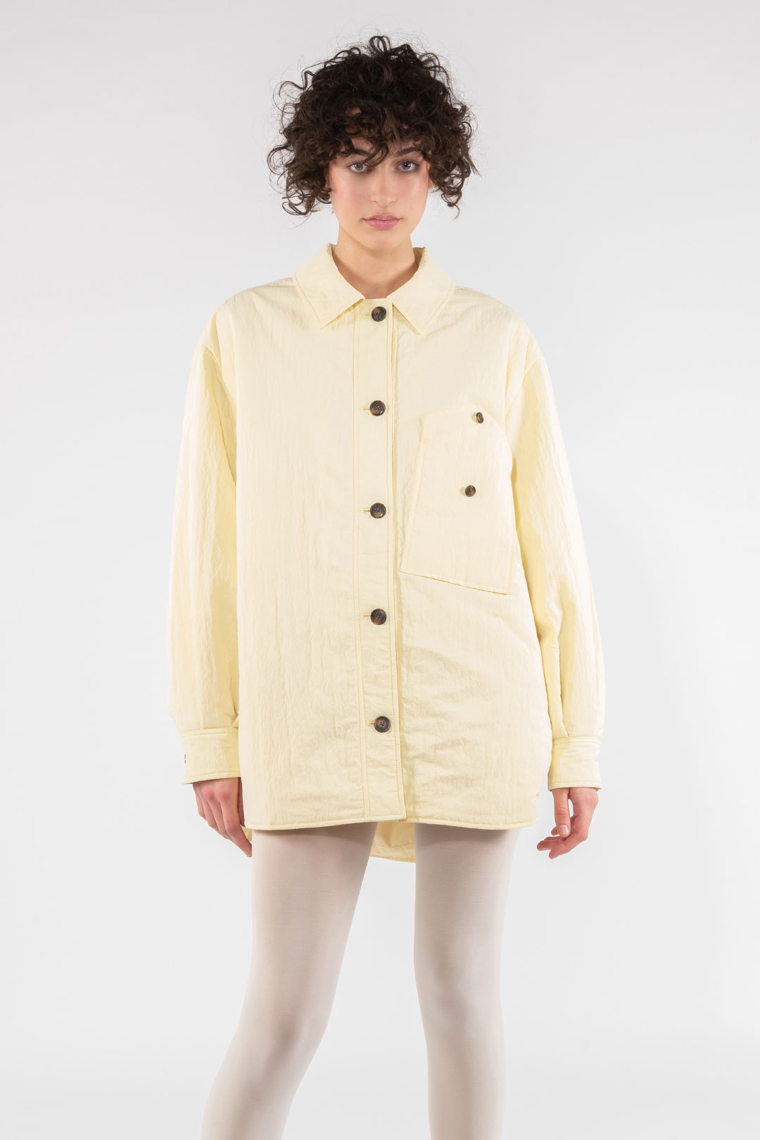 NYLON SHIRT 9274 - PASTEL YELLOW - OOF WEAR