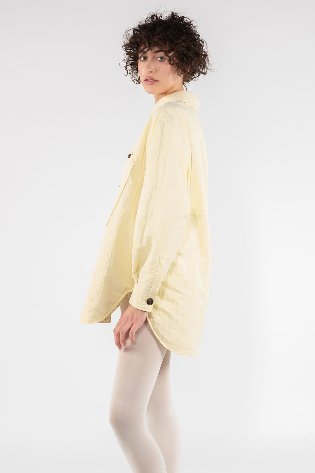 NYLON SHIRT 9274 - PASTEL YELLOW - OOF WEAR