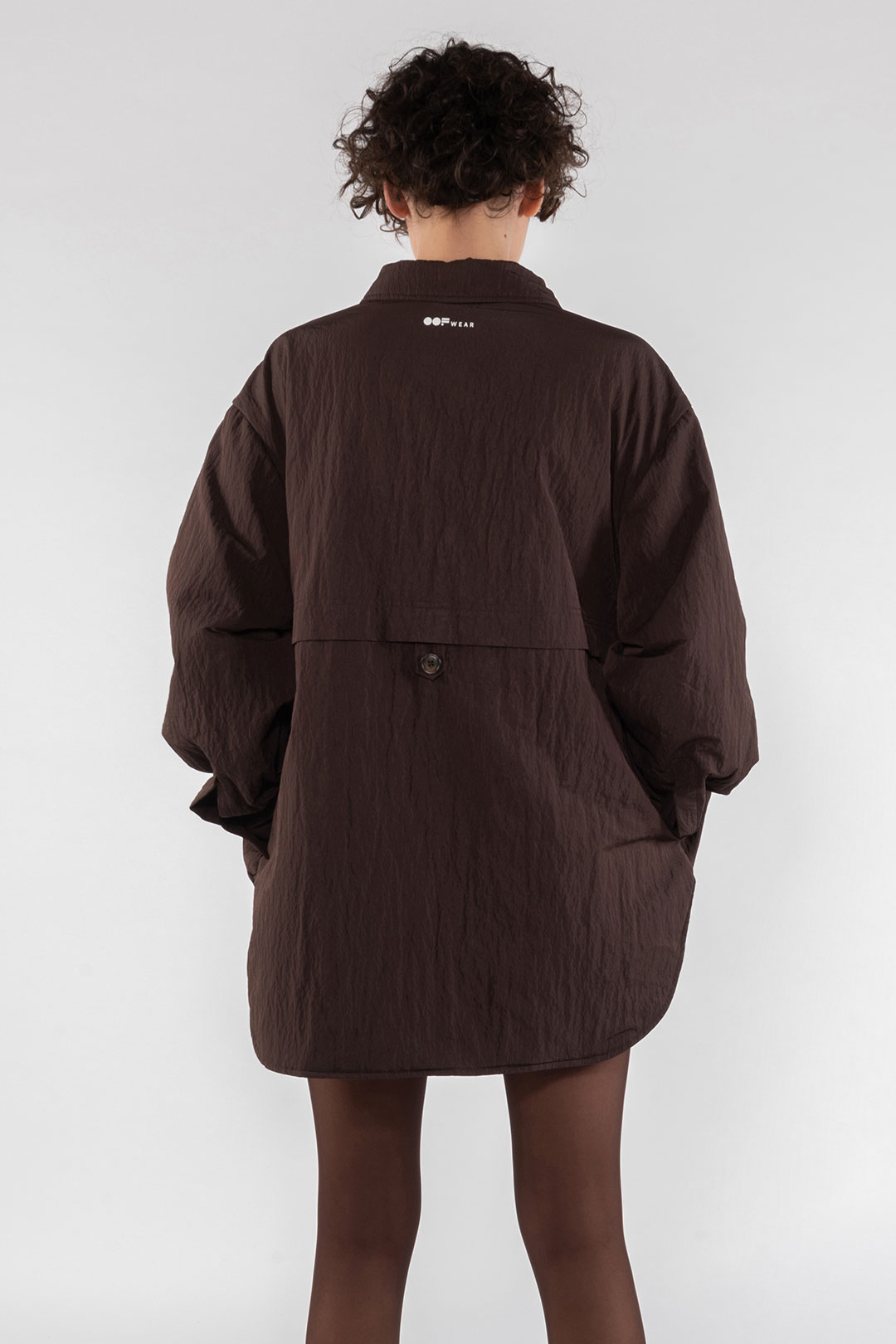 NYLON SHIRT 9274 - DARK CHOCOLATE - OOF WEAR