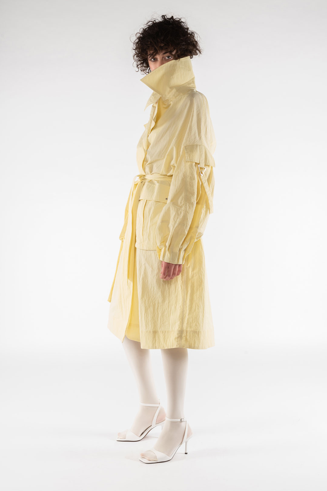 TRENCH 9276 IN NYLON - GIALLO PASTELLO - OOF WEAR