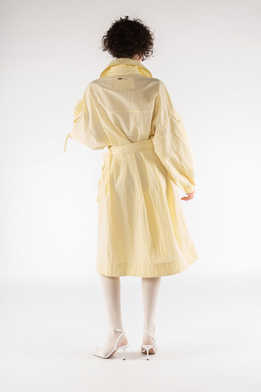 NYLON TRENCH COAT 9276 - PASTEL YELLOW - OOF WEAR