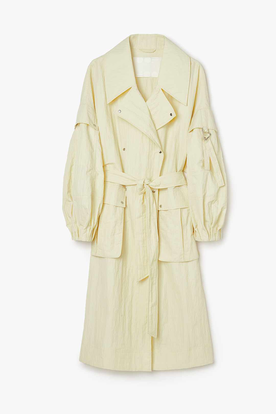 NYLON TRENCH COAT 9276 - PASTEL YELLOW - OOF WEAR