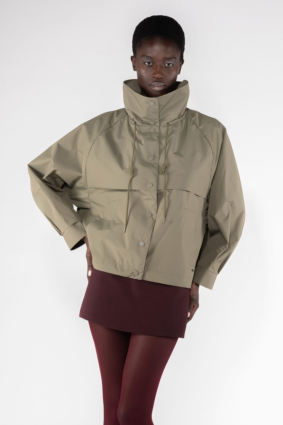 WATER REPELLENT SHORT JACKET 9278 - ARMY GREEN - OOF WEAR
