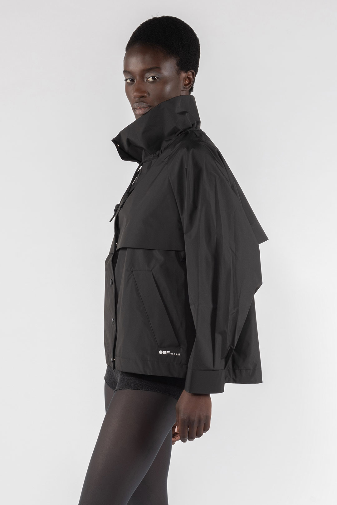 WATER REPELLENT SHORT JACKET 9278 - BLACK - OOF WEAR
