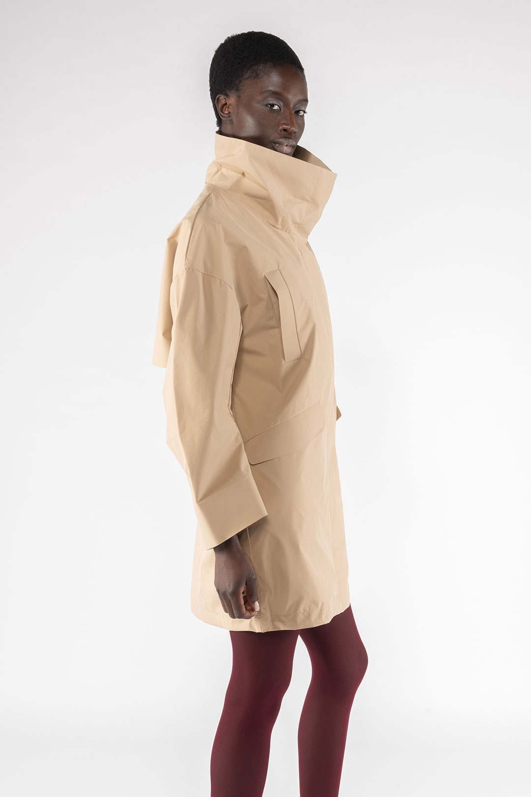 WATER REPELLENT LONG JACKET  9279 - SAND - OOF WEAR