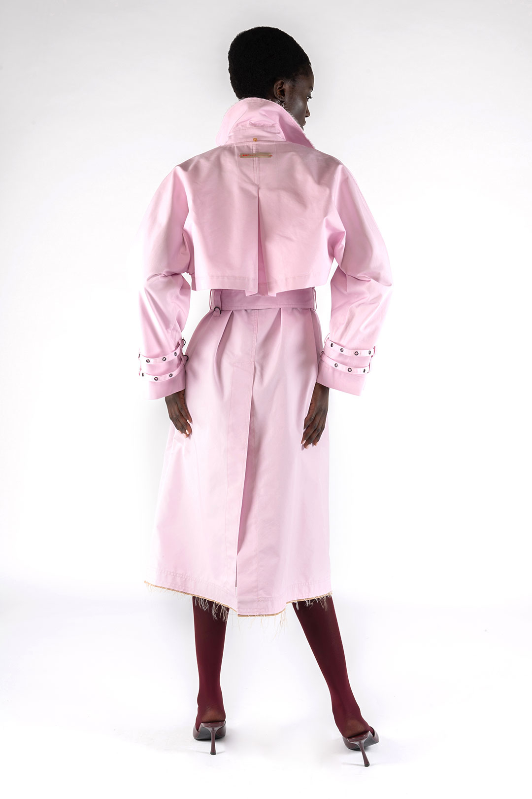 GABARDINE 2 IN 1 TRENCH COAT 9285 - LIGHT LILAC - OOF WEAR