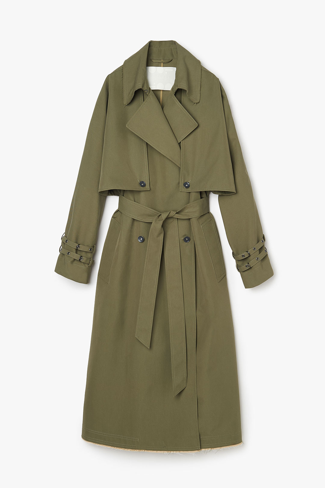 GABARDINE 2 IN 1 TRENCH COAT 9285 - ARMY GREEN - OOF WEAR