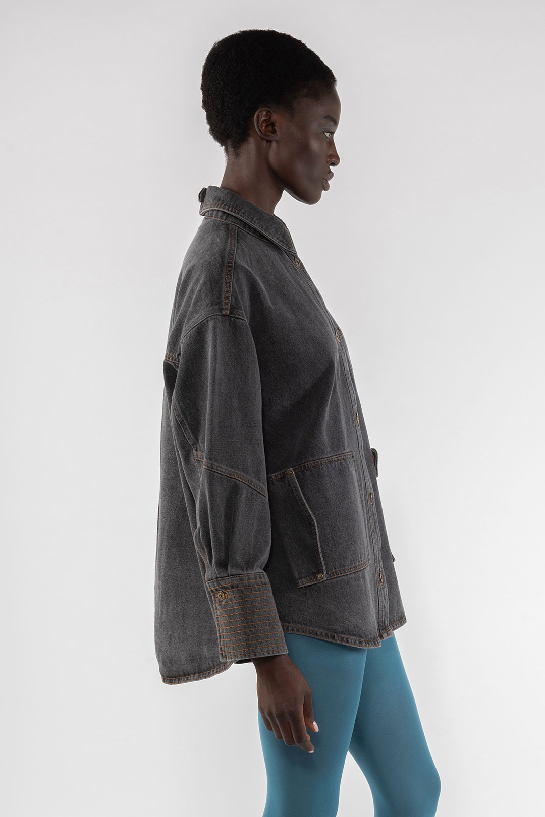 DENIM SHIRT 9286 - GREY - OOF WEAR