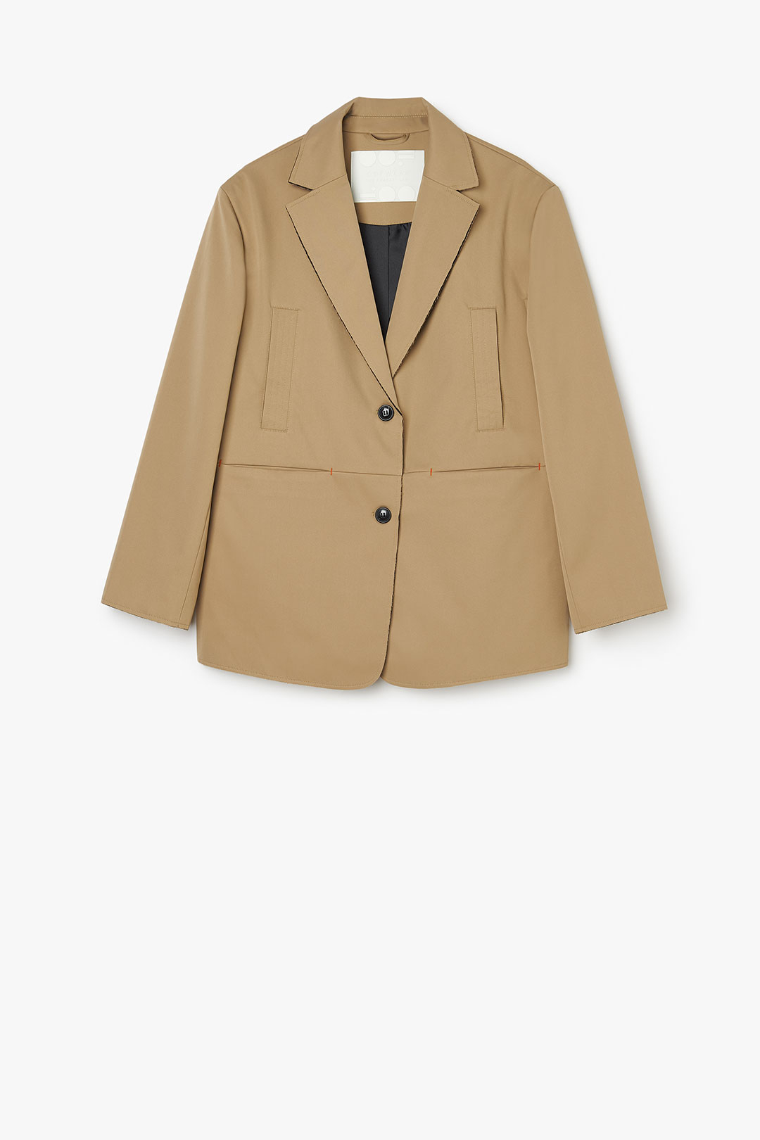 BONDED FABRIC BLAZER JACKET 9292 - KHAKI - OOF WEAR