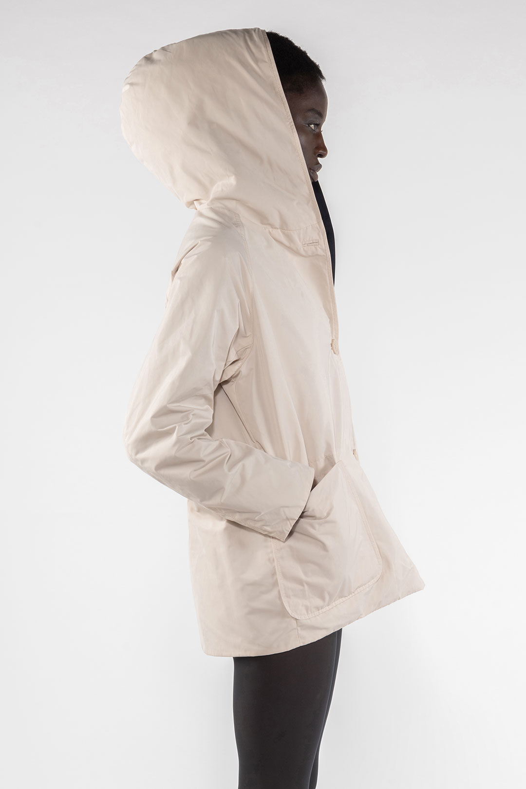 MEMORY NYLON REVERSIBLE JACKET 9411 - CREAM/BLUE - OOF WEAR