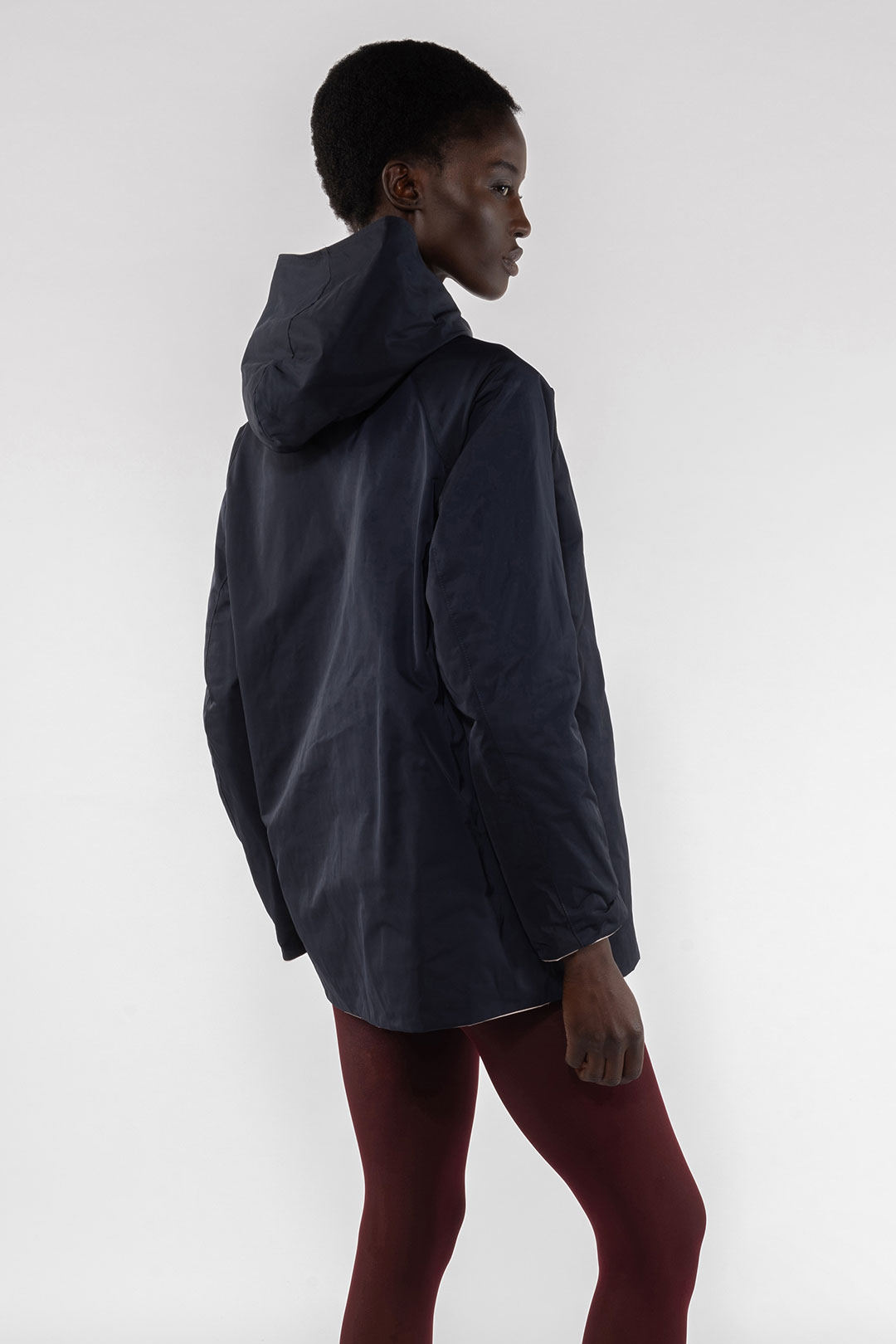 MEMORY NYLON REVERSIBLE JACKET 9411 - CREAM/BLUE - OOF WEAR