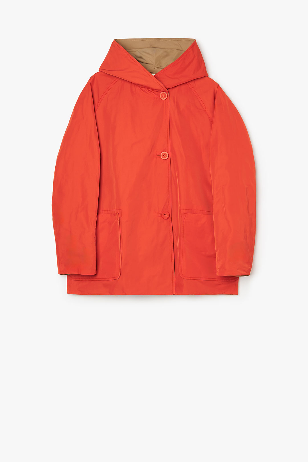 MEMORY NYLON REVERSIBLE JACKET 9411 - FLAME/CAMEL - OOF WEAR