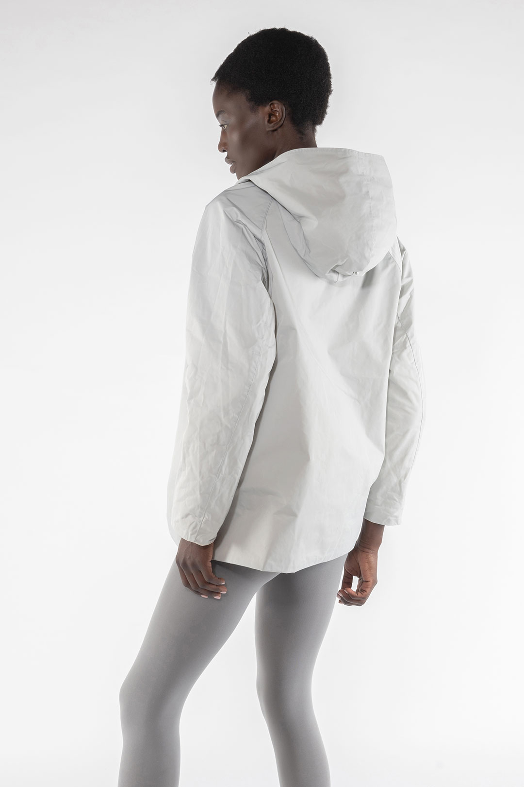 MEMORY NYLON REVERSIBLE JACKET 9411 - CREAM/DIGITAL GREY - OOF WEAR