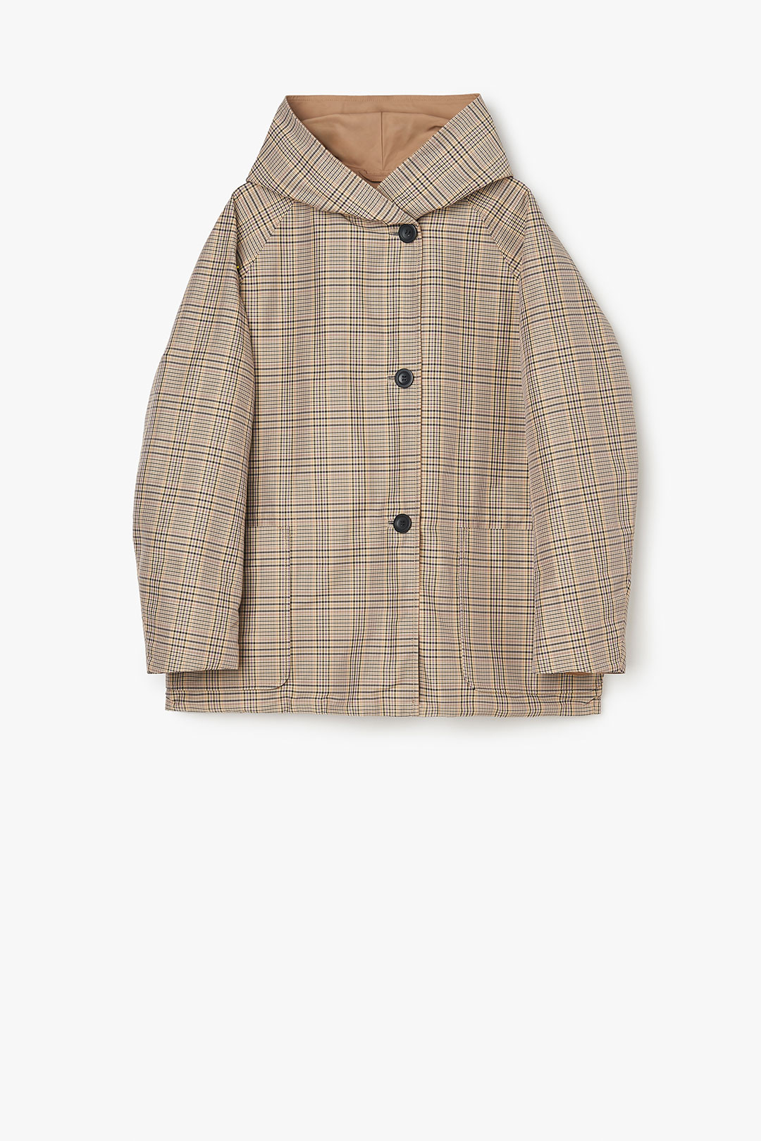 GIACCA REVERSIBILE 9411 IN NYLON MEMORY CHECK - LILLA/CAMMELLO - OOF WEAR